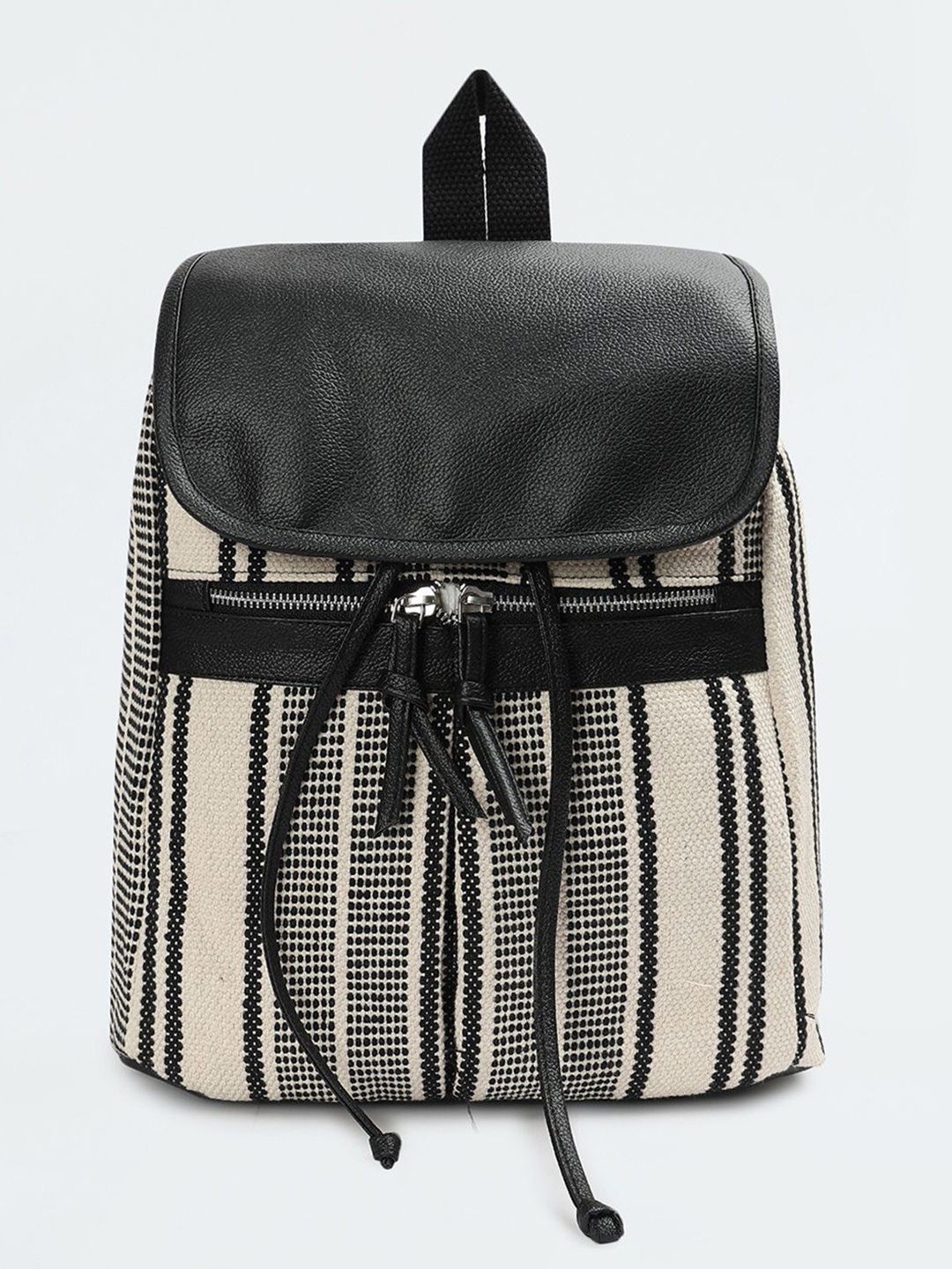 

max Women Textured Backpack, Off white