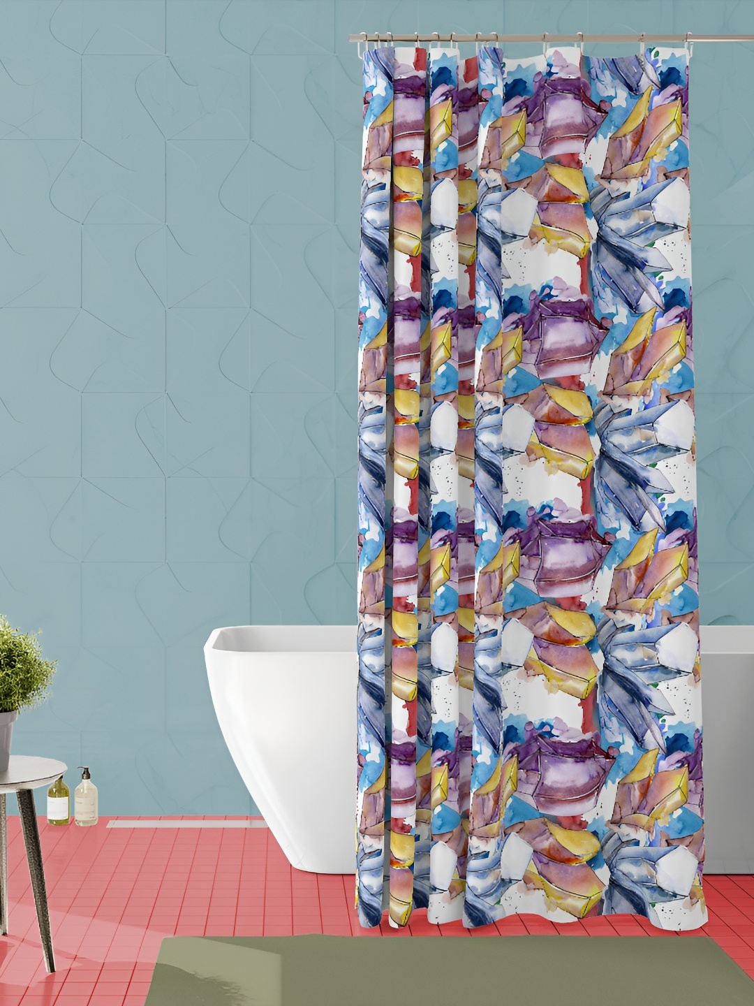 

ArtzFolio Single Piece Waterproof Polyester Shower Curtain, Multi