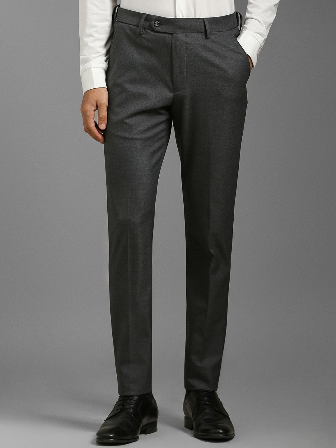 

Louis Philippe Men Slim Fit Trousers, Grey