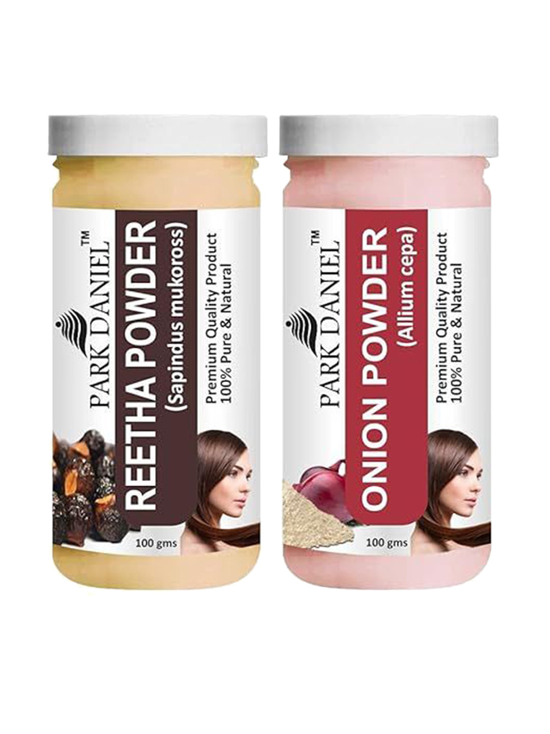 

Park Daniel Set Of 2 Reetha & Onion Powder For Skin & Hair - 100 g Each, White