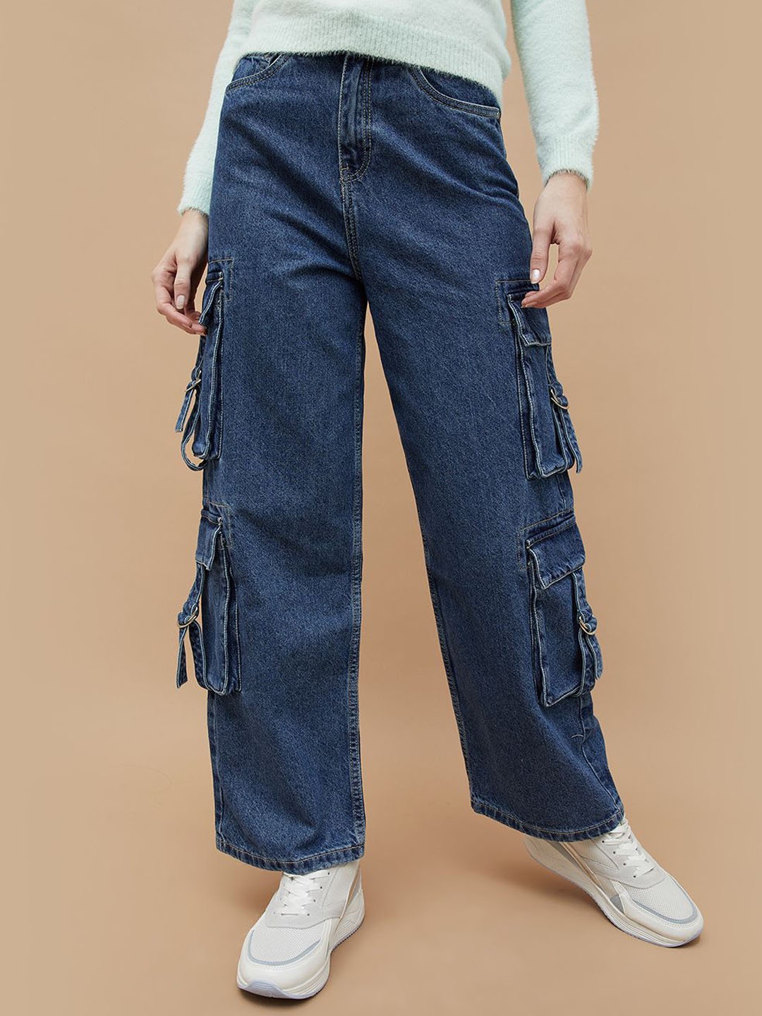 

Ginger by Lifestyle Women Regular Fit Mid-Rise Cotton Jeans, Blue