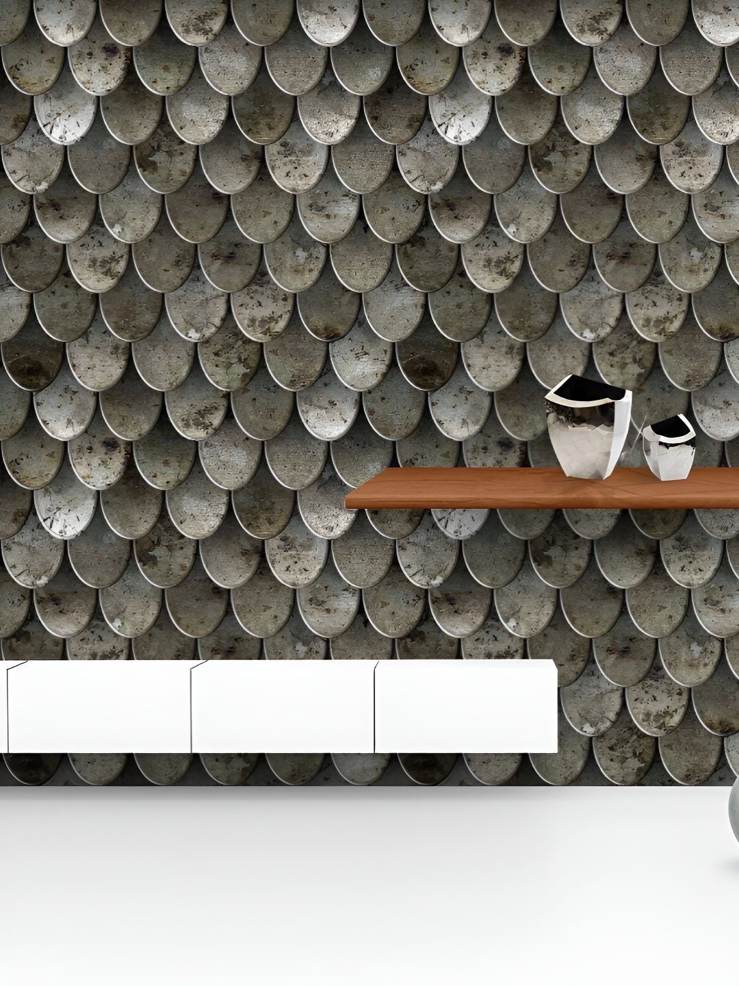

ArtzFolio Printed UV-Resistant Anti-Bacterial CuirassPeel & Stick Wallpaper, Multi