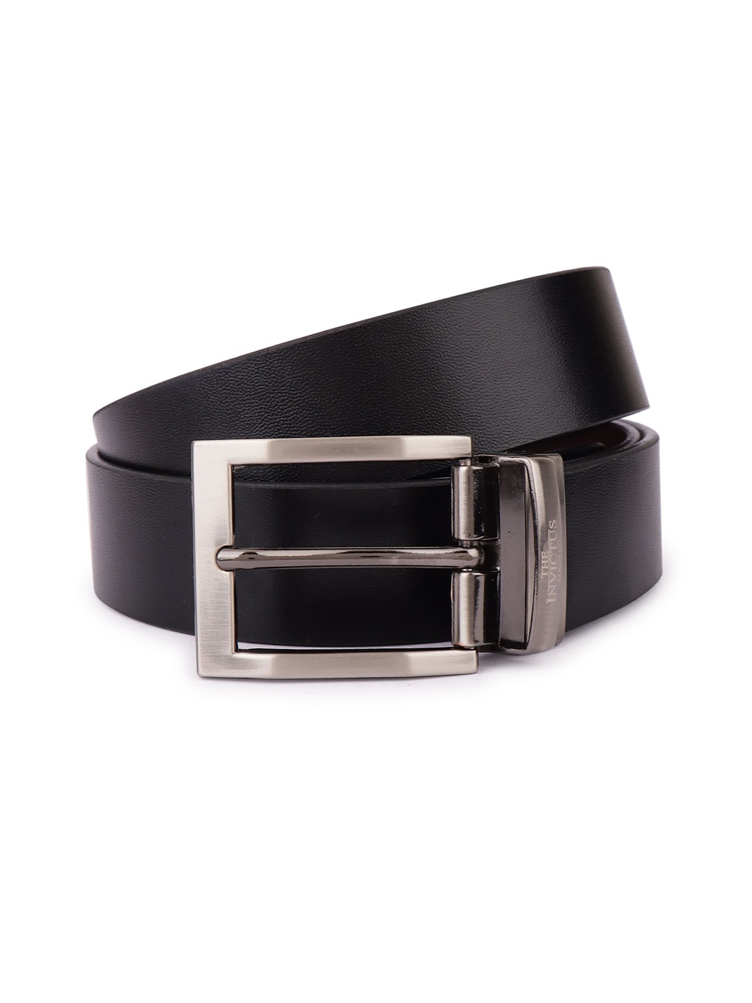 

INVICTUS Men Leather Reversible Formal Belt, Black