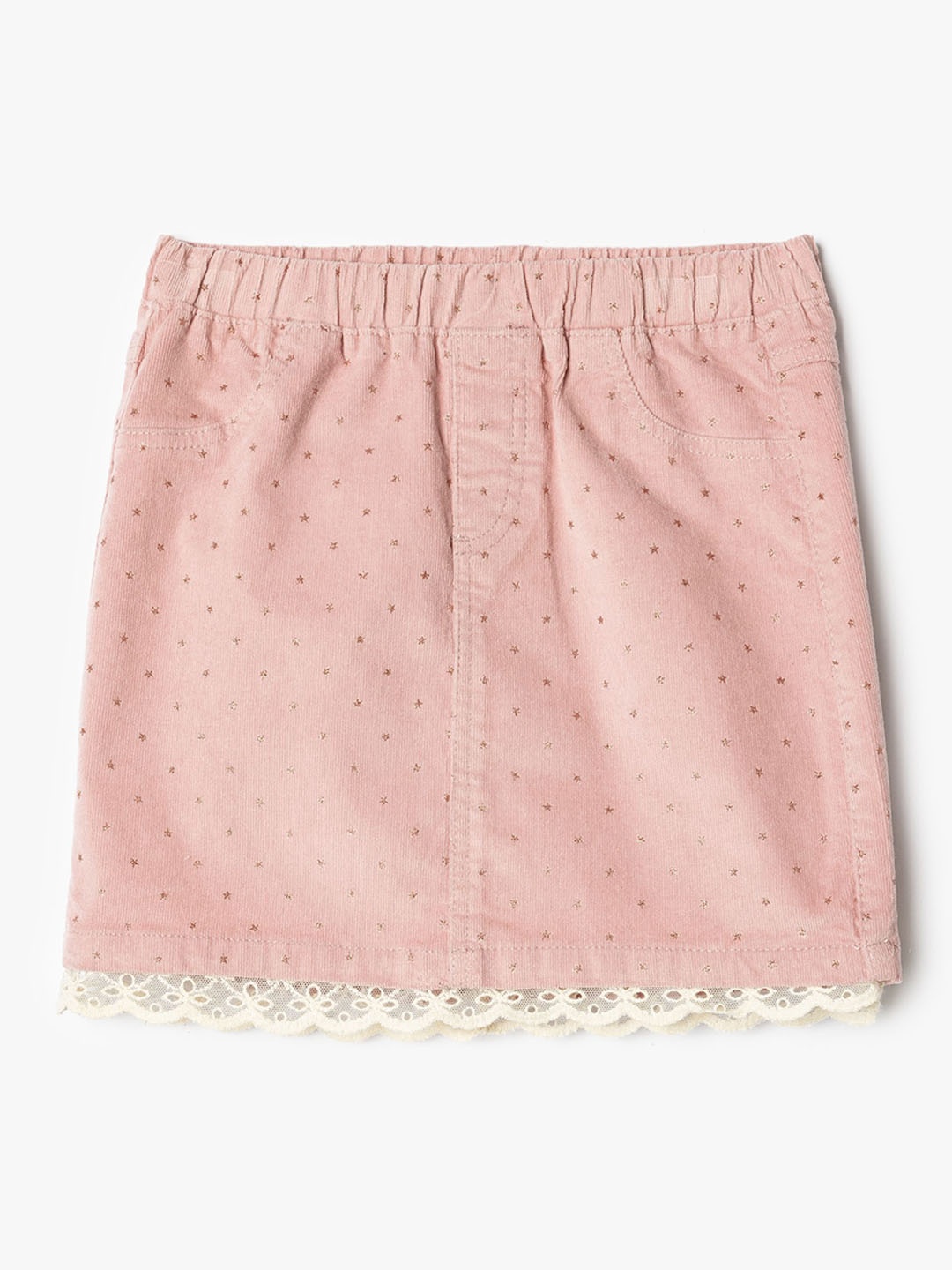 

Koton Girls Printed A-Line Mini Skirt, Pink