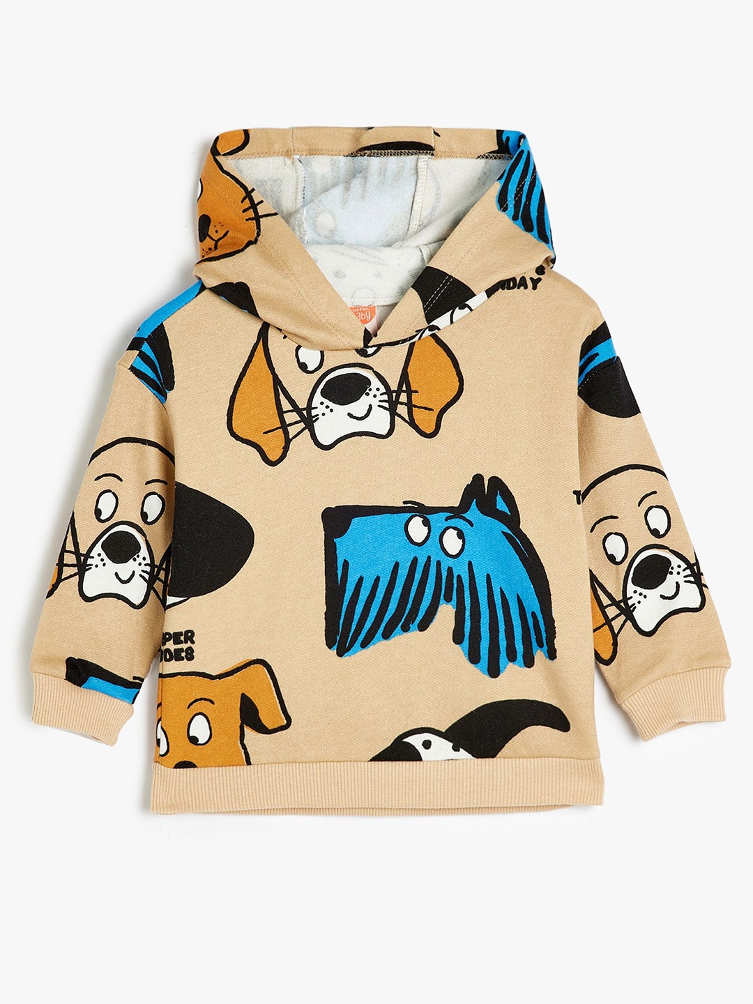

Koton Boys Cotton Graphic Printed Sweatshirt, Beige