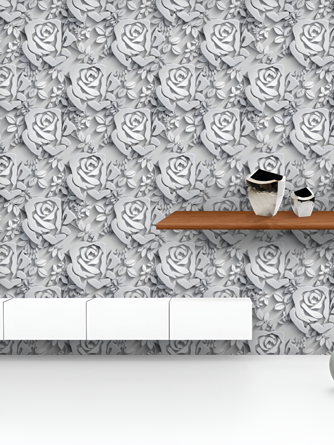 

ArtzFolio Printed UV-Resistant Anti-Bacterial Floral Pattern Peel & Stick Wallpaper, Multi