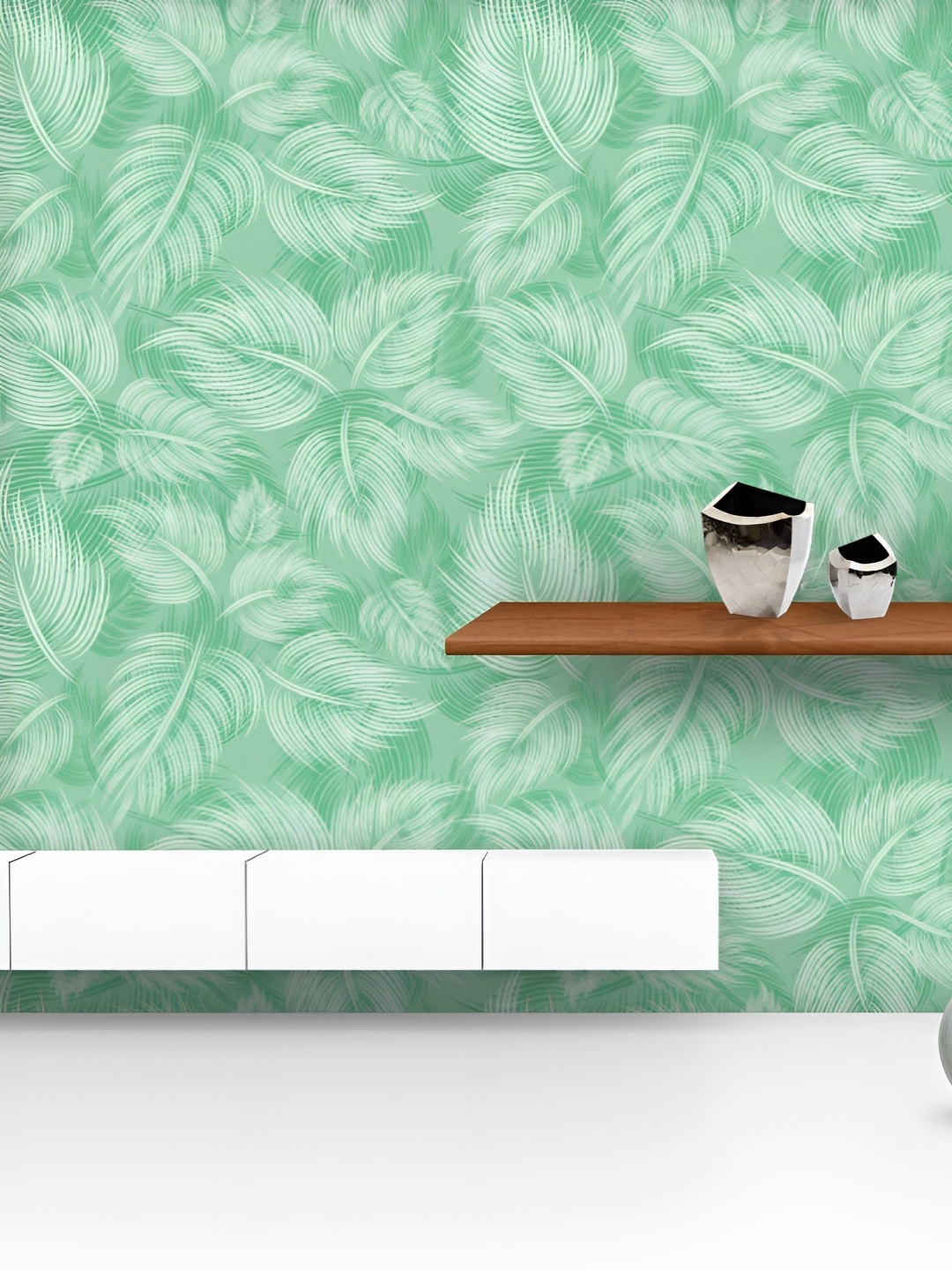

ArtzFolio Printed UV-Resistant Anti-Bacterial Spring Leaves Peel & Stick Wallpaper, Multi
