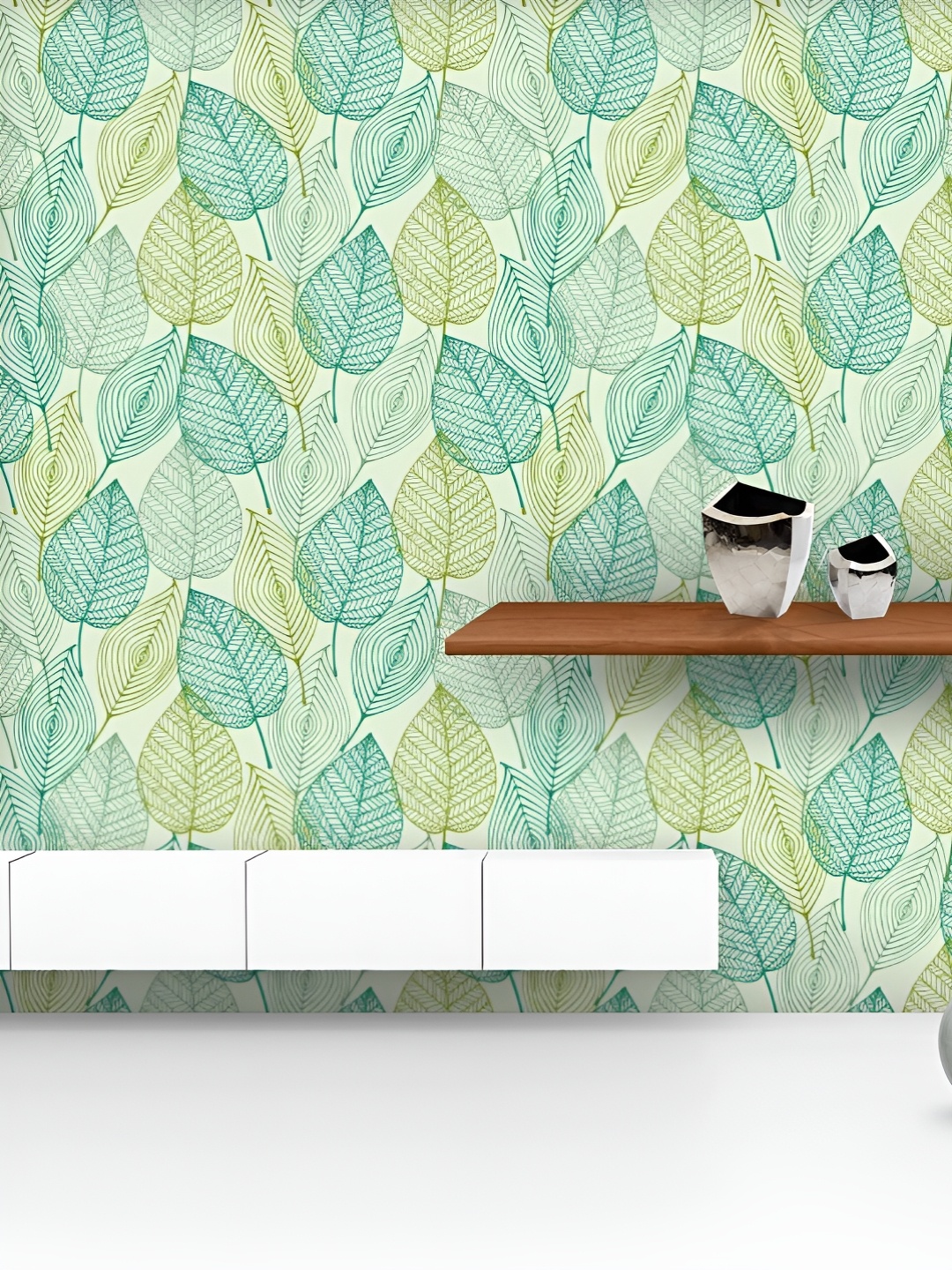 

ArtzFolio Printed UV-Resistant Anti-Bacterial Ornamental SpringPeel & Stick Wallpaper, Multi