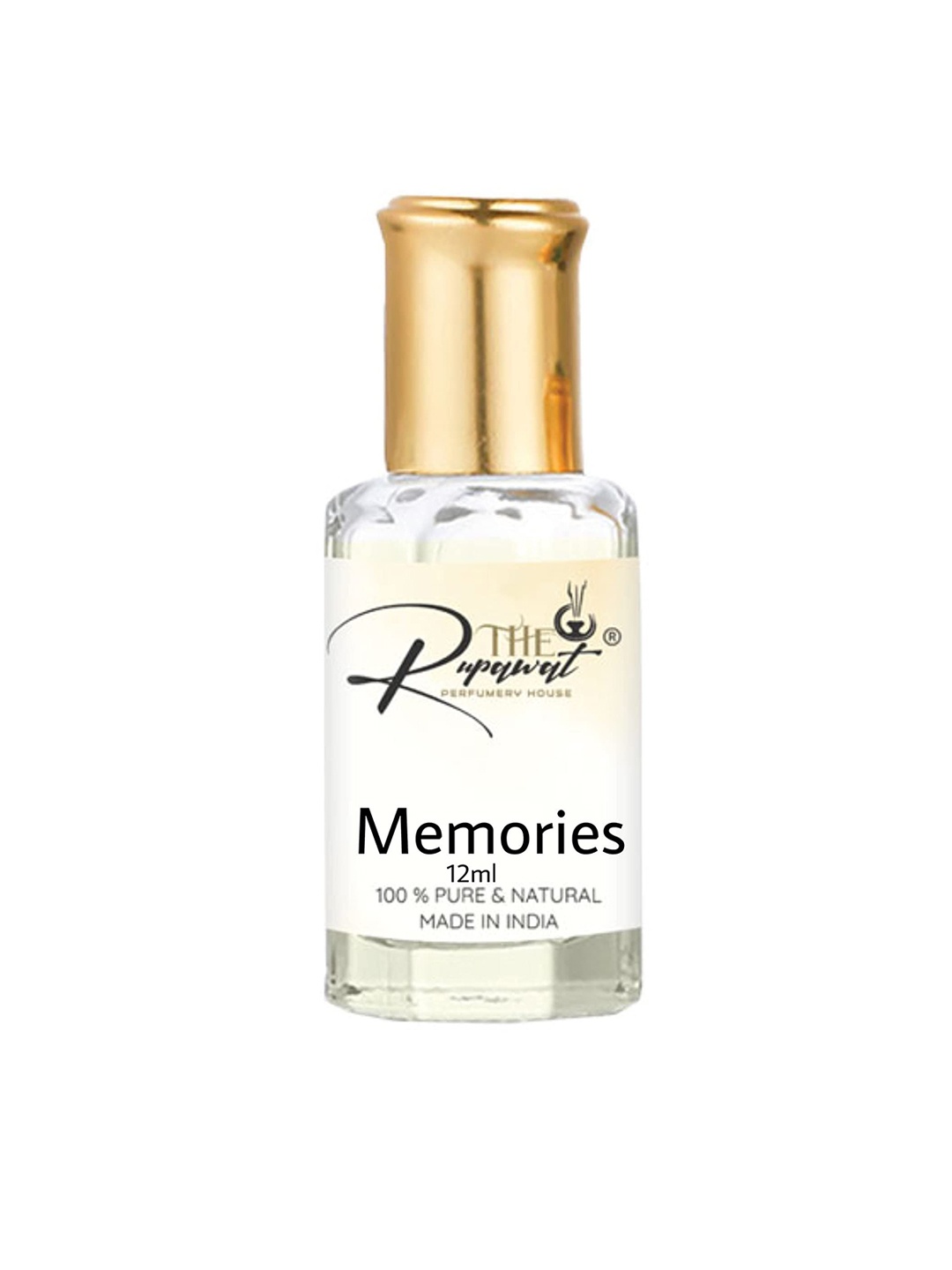 

THE RUPAWAT Perfumery House Memories Natural & Pure Alcohol Free Attar - 12 ml, Transparent