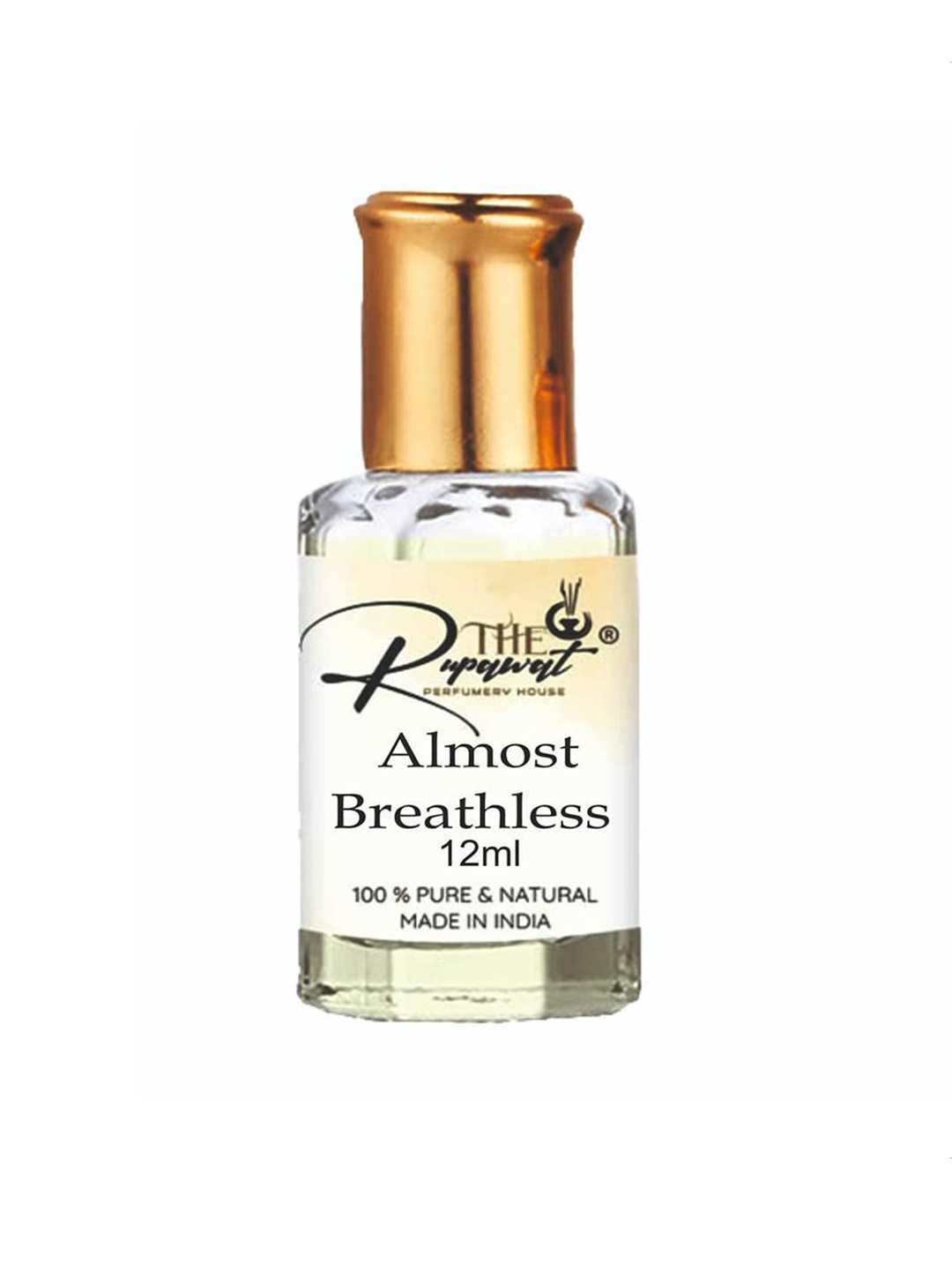 

THE RUPAWAT Perfumery House Almost Breathless Non-Alcoholic Attar - 12 ml, Transparent