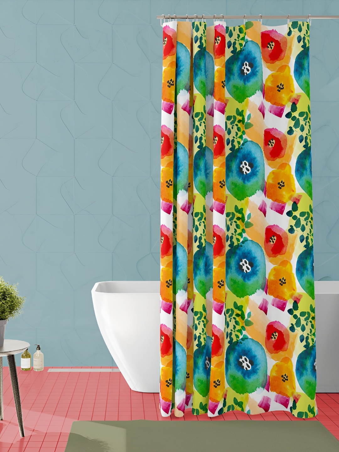 

ArtzFolio Single Piece Waterproof Polyester Shower Curtain, Multi