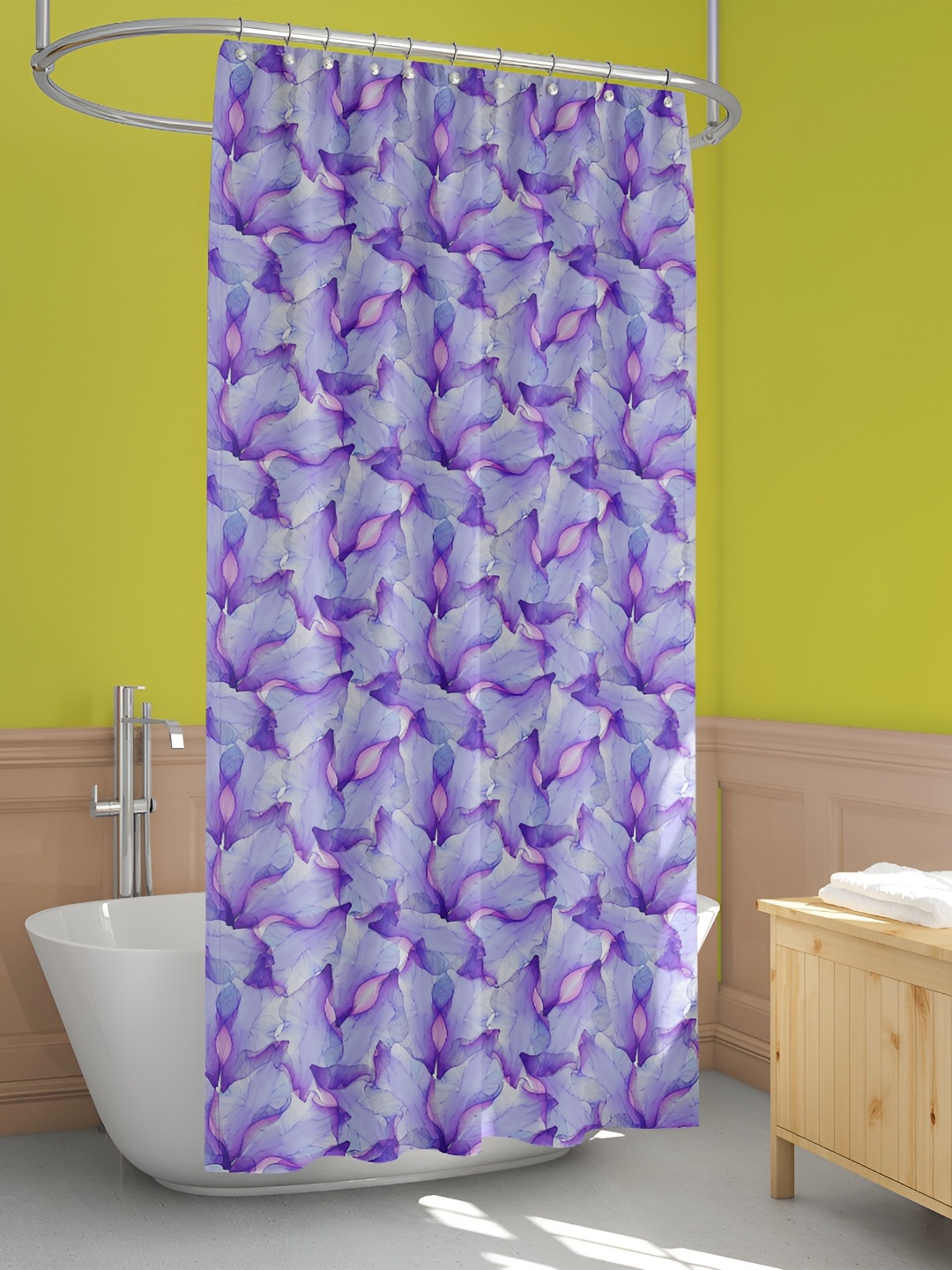 

ArtzFolio Single Piece Waterproof Polyester Shower Curtain, Multi