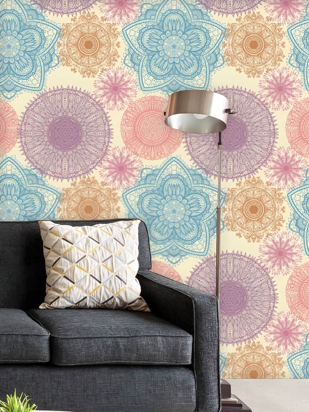 

ArtzFolio Printed UV-Resistant Anti-Bacterial Elegant Flowers Peel & Stick Wallpaper, Multi