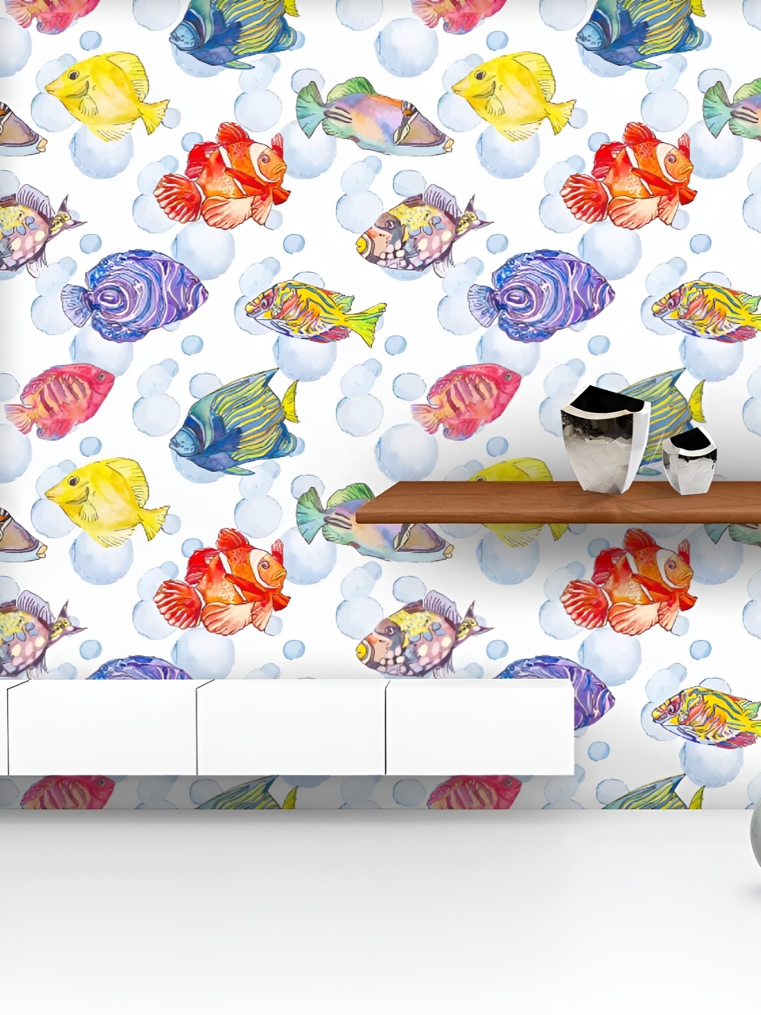 

ArtzFolio Printed UV-Resistant Anti-Bacterial Tropical Sea Peel & Stick Wallpaper, Multi