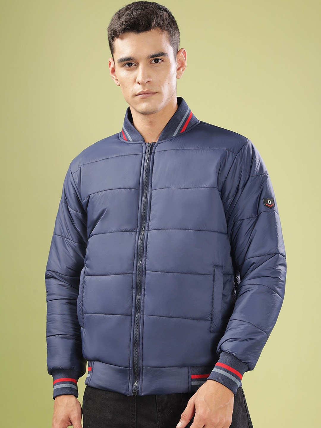 

Dollar Men Lightweight Bomber Jacket, Navy blue