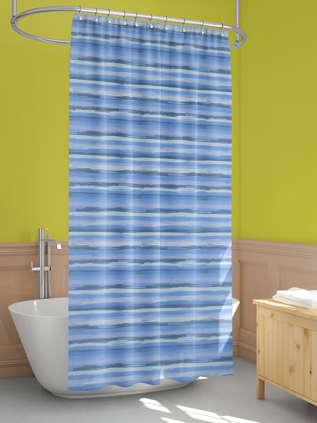 

ArtzFolio Blue & Purple Abstract Printed Waterproof Shower Curtain