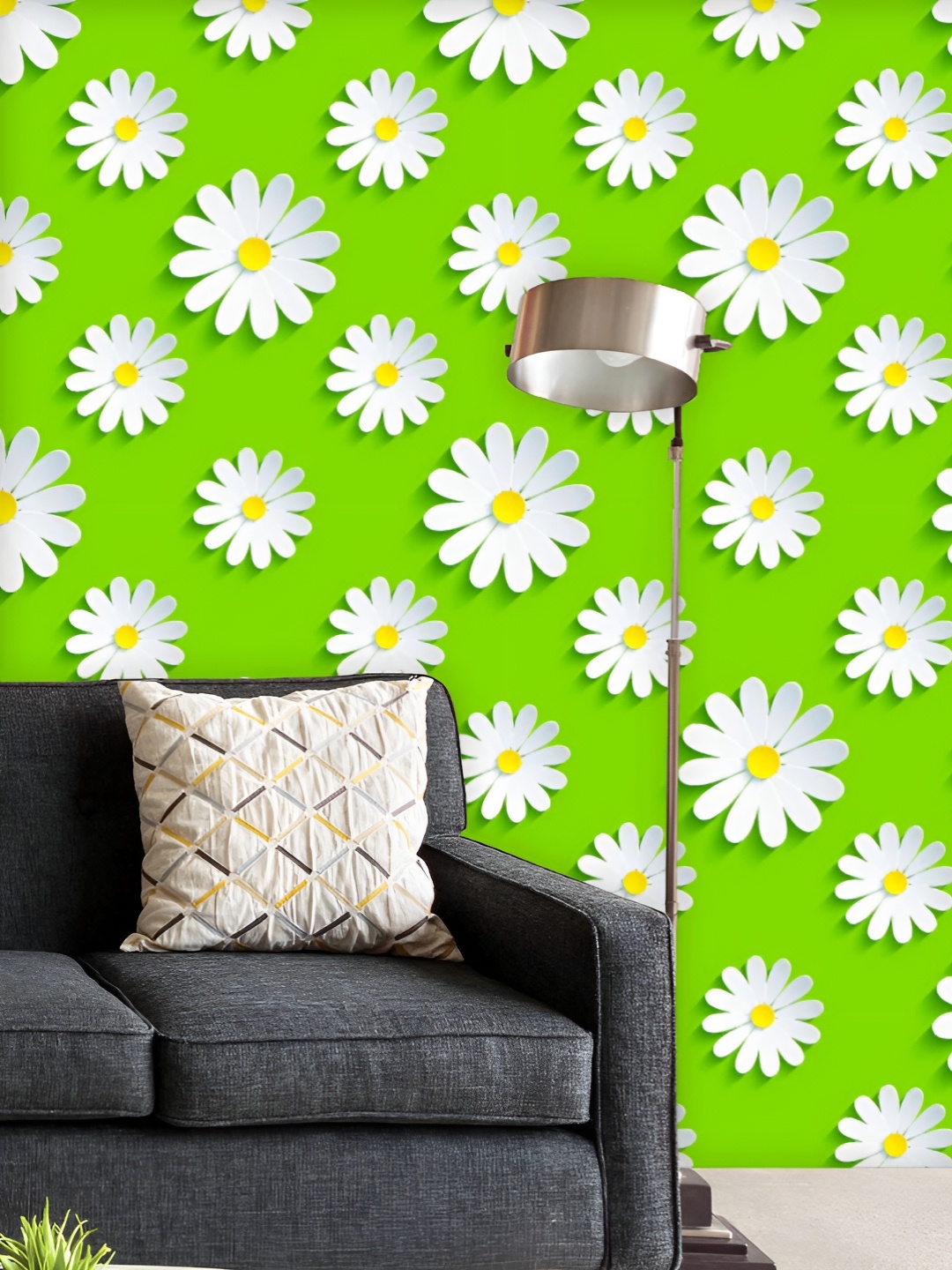 

ArtzFolio Printed UV-Resistant Anti-Bacterial D Chamomile Flower Peel & Stick Wallpaper, Multi