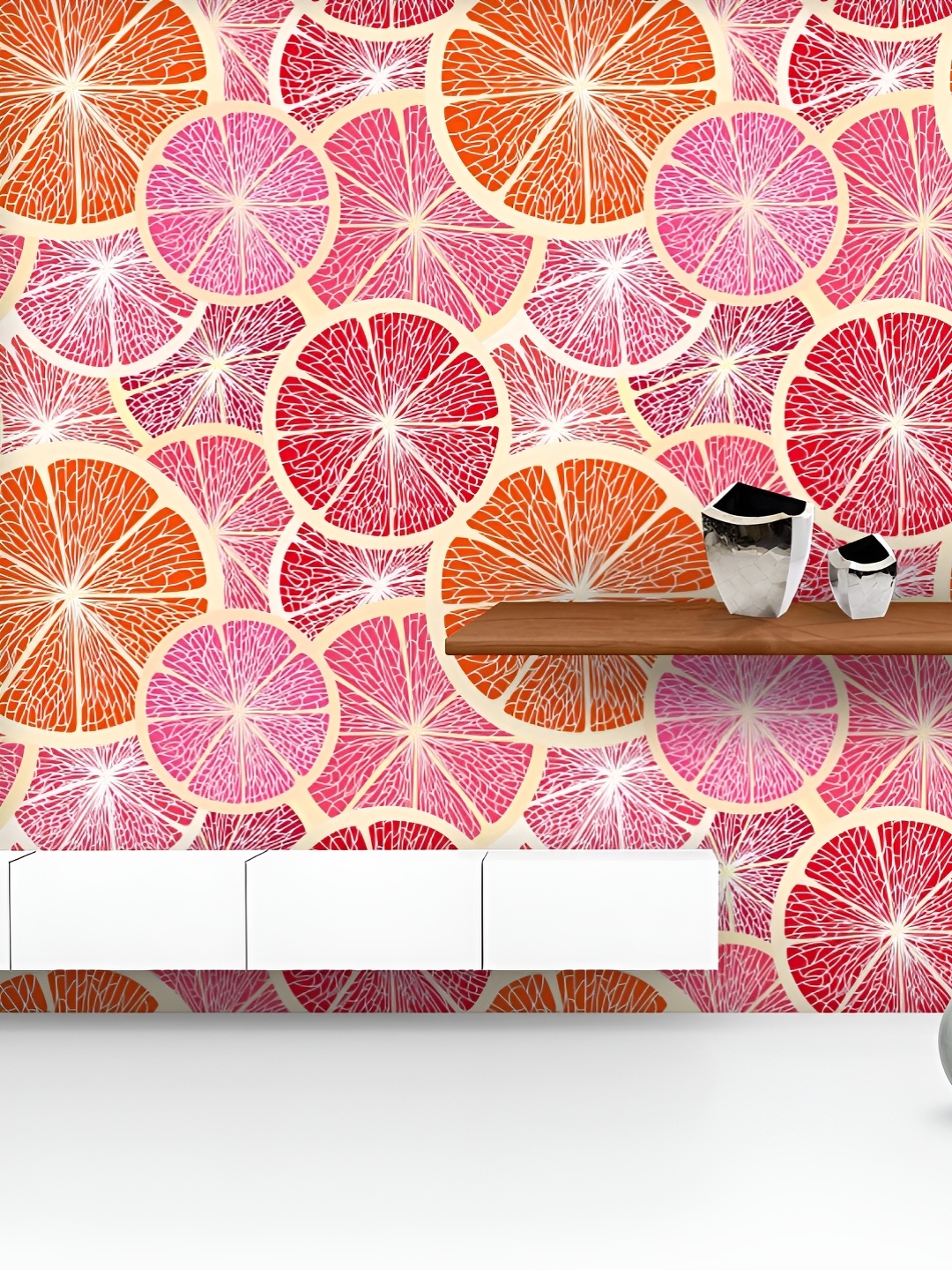 

ArtzFolio Printed UV-Resistant Anti-Bacterial Grapefruit Peel & Stick Wallpaper, Multi