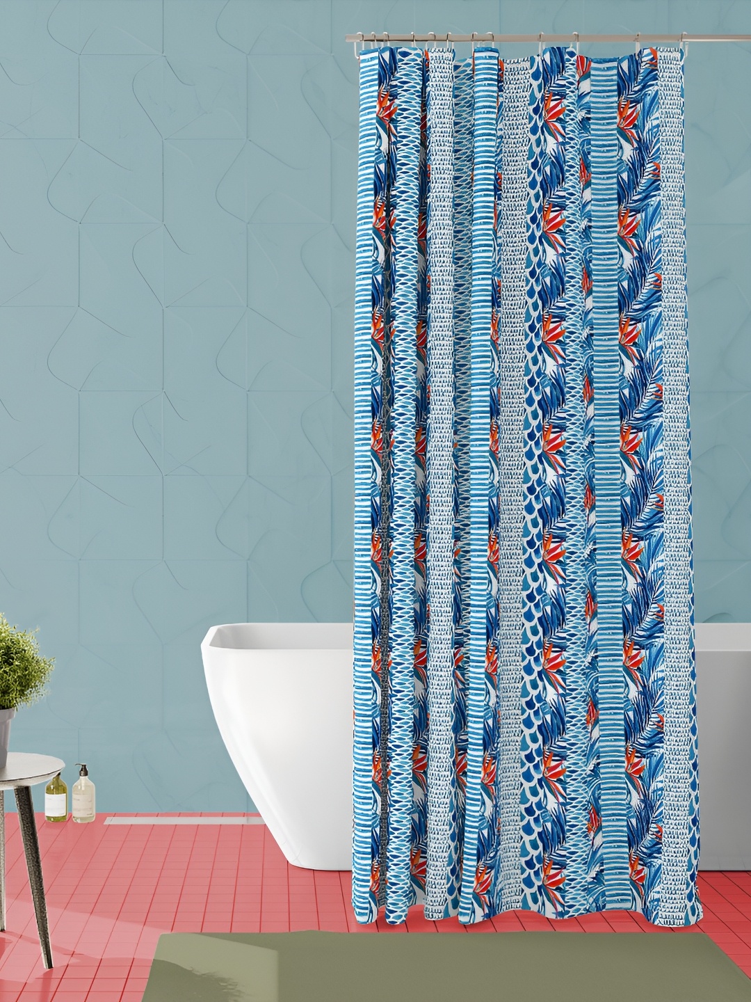 

ArtzFolio Single Piece Waterproof Polyester Shower Curtain, Multi
