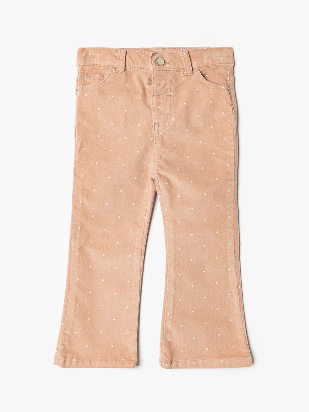 

Koton Girls Cotton Polka Dot Printed Trousers, Pink