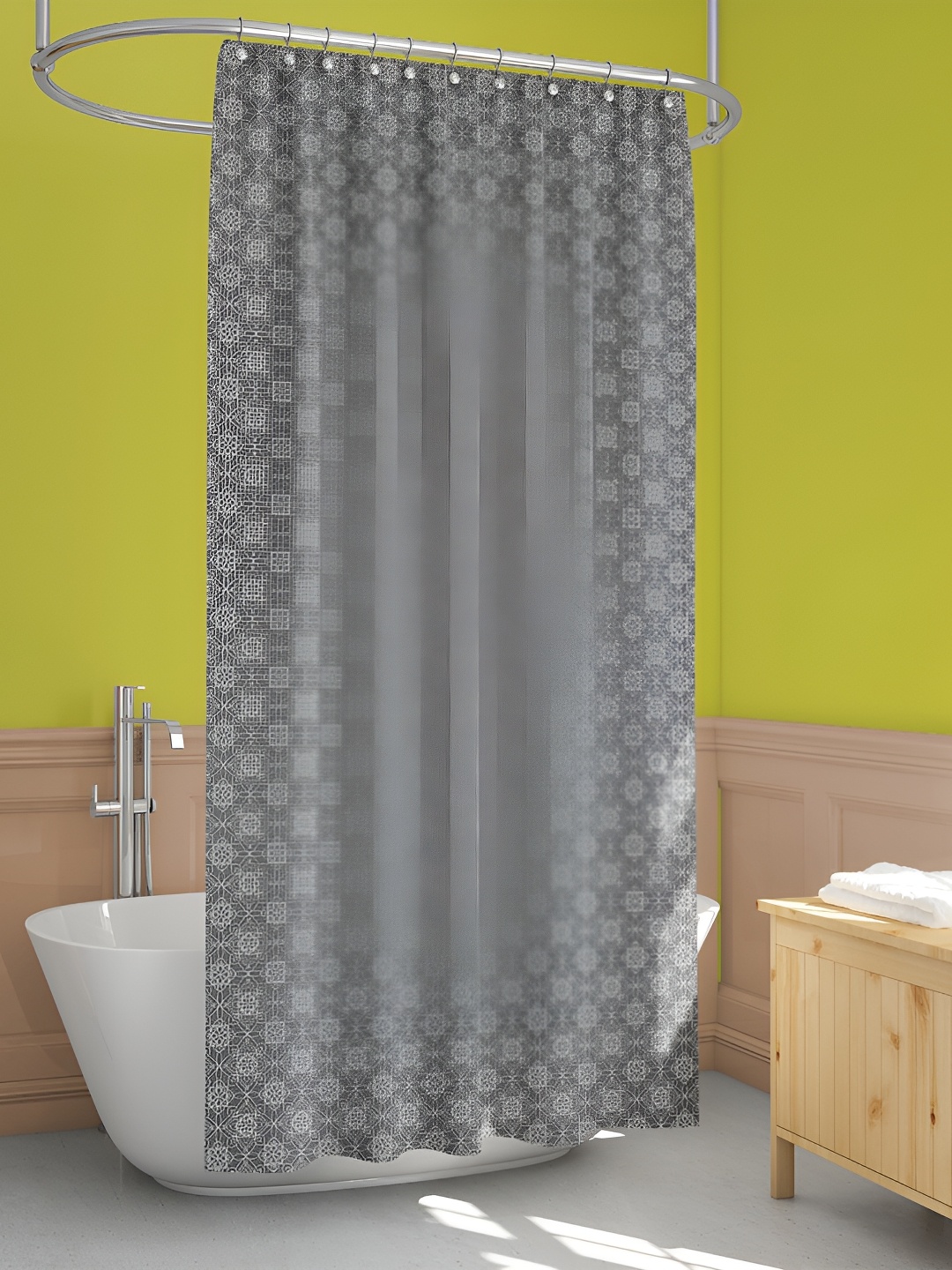 

ArtzFolio Single Piece Waterproof Polyester Shower Curtain, Multi