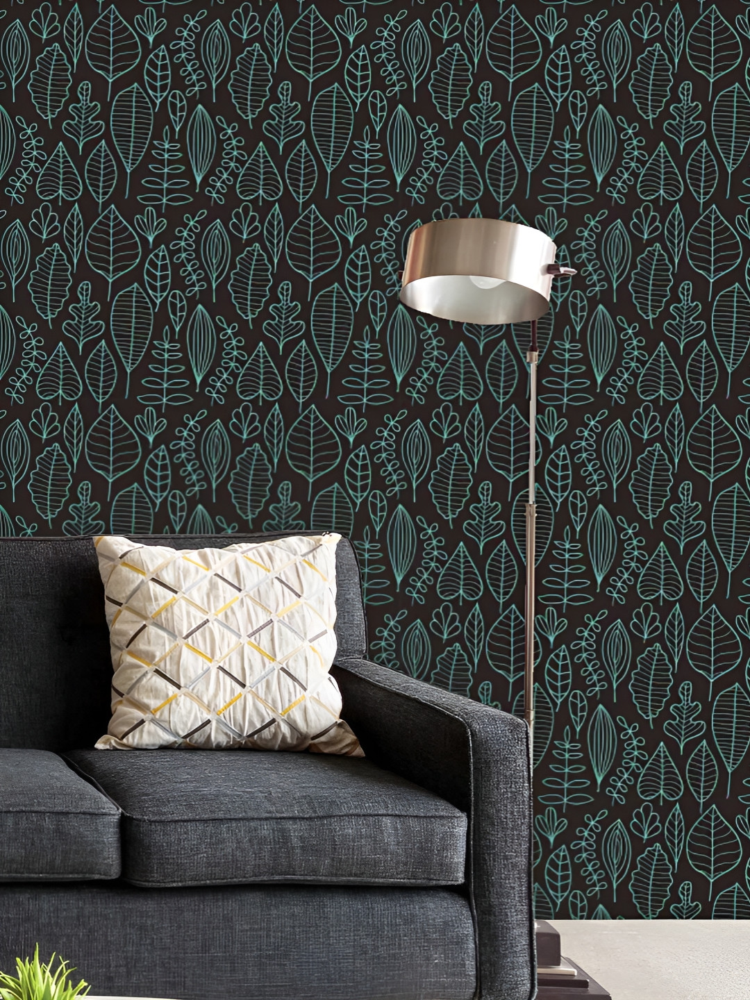 

ArtzFolio Printed UV-Resistant Anti-Bacterial Autumn Leaf Peel & Stick Wallpaper, Multi