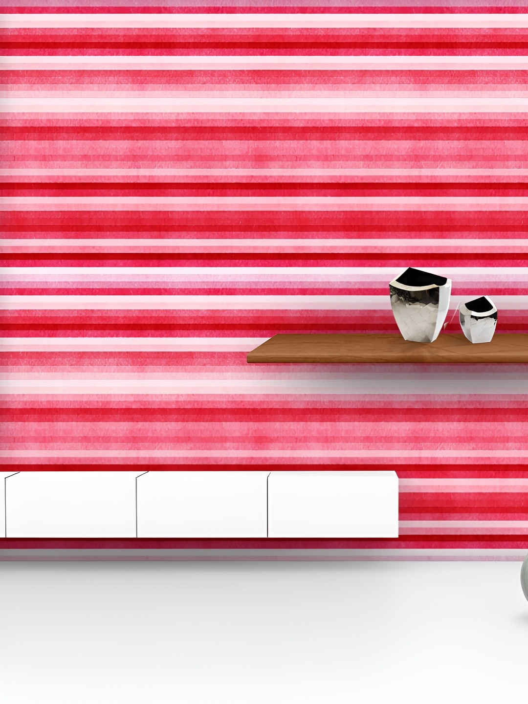 

ArtzFolio Printed UV-Resistant Anti-Bacterial Geometric Stripes Peel & Stick Wallpaper, Multi