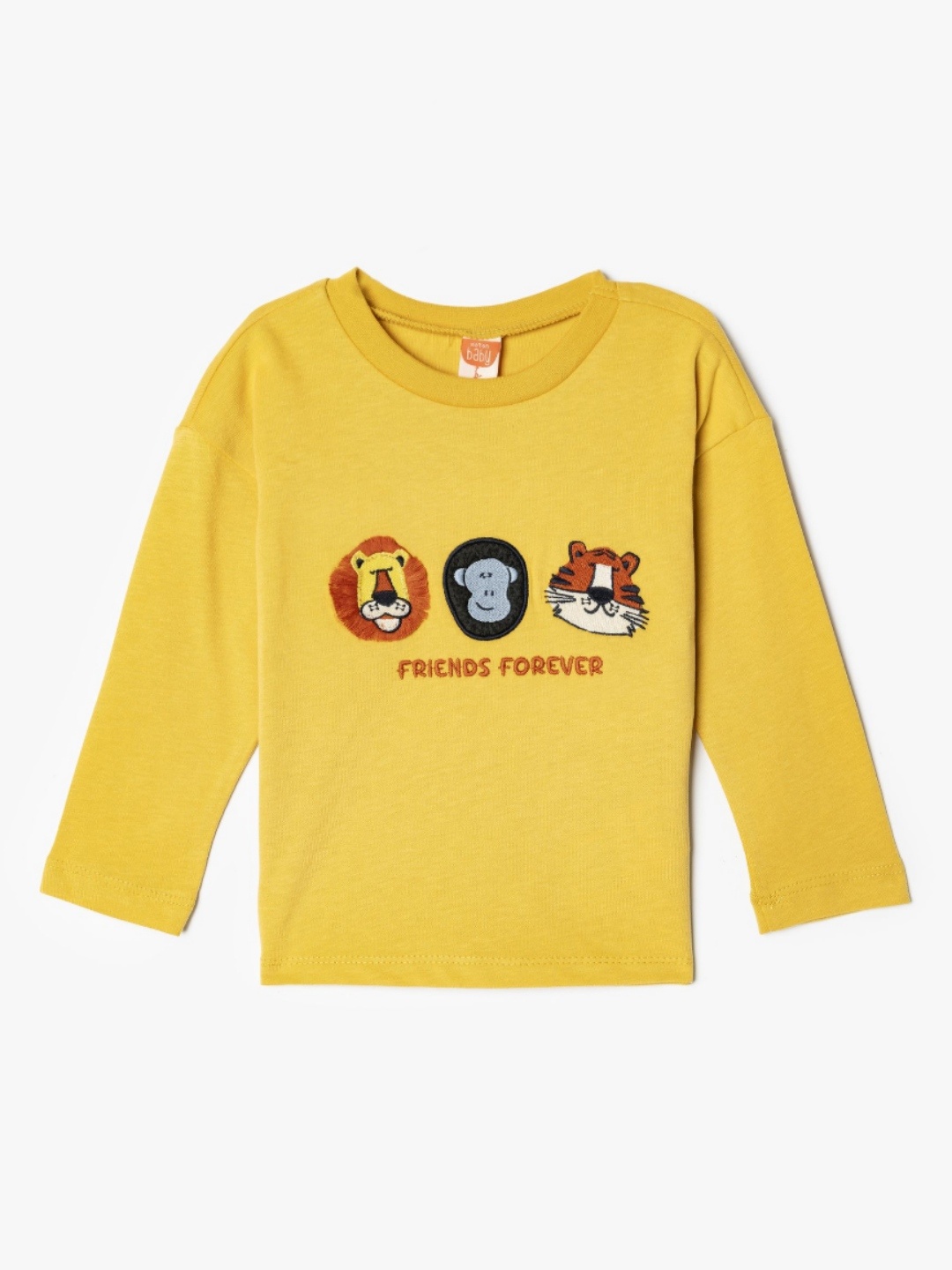 

Koton Boys Graphic Printed Round Neck Cotton T-shirt, Yellow