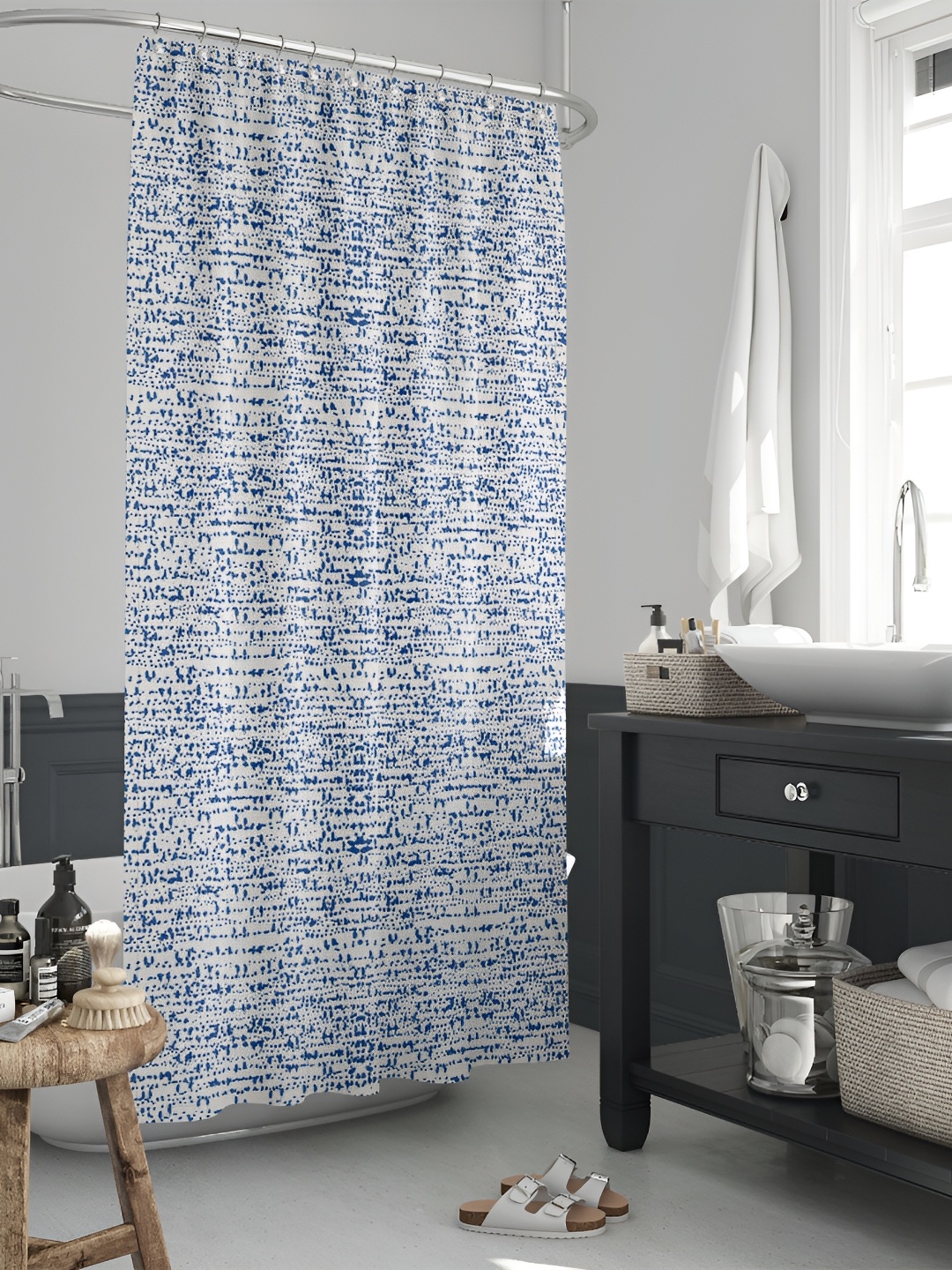 

ArtzFolio Single Piece Waterproof Polyester Shower Curtain, Multi