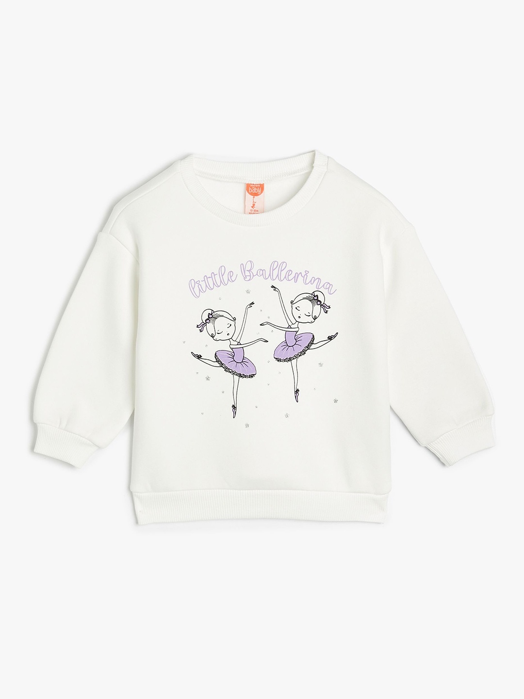 

Koton Girls Printed Sweatshirt, Off white
