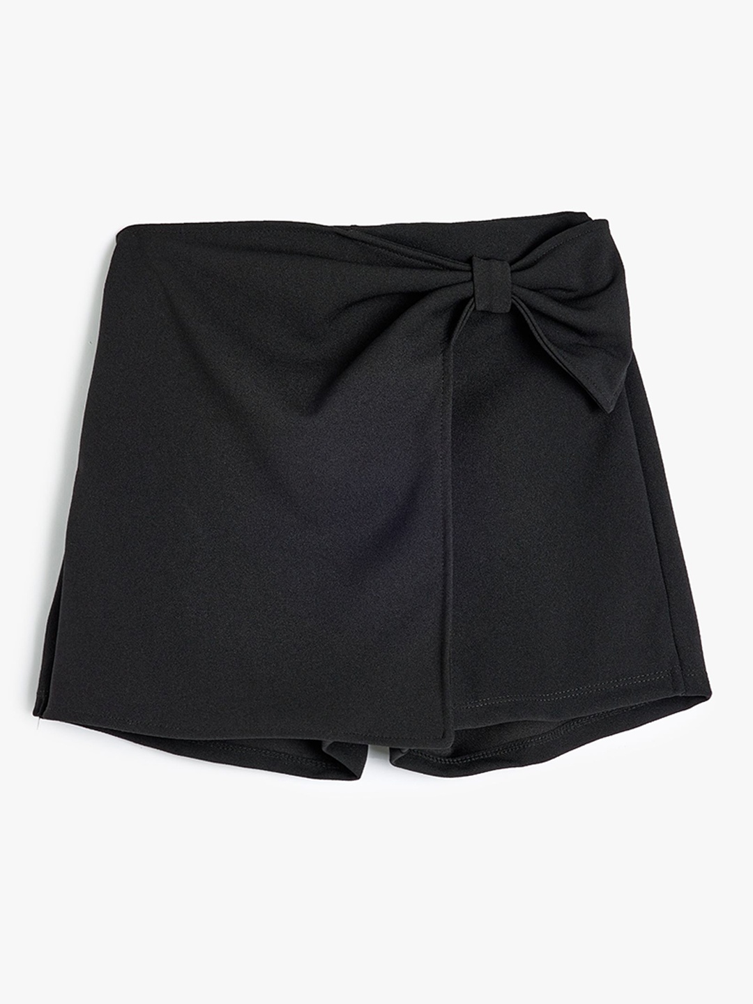

Koton Girls Mid-Rise Regular Fit Shorts, Black