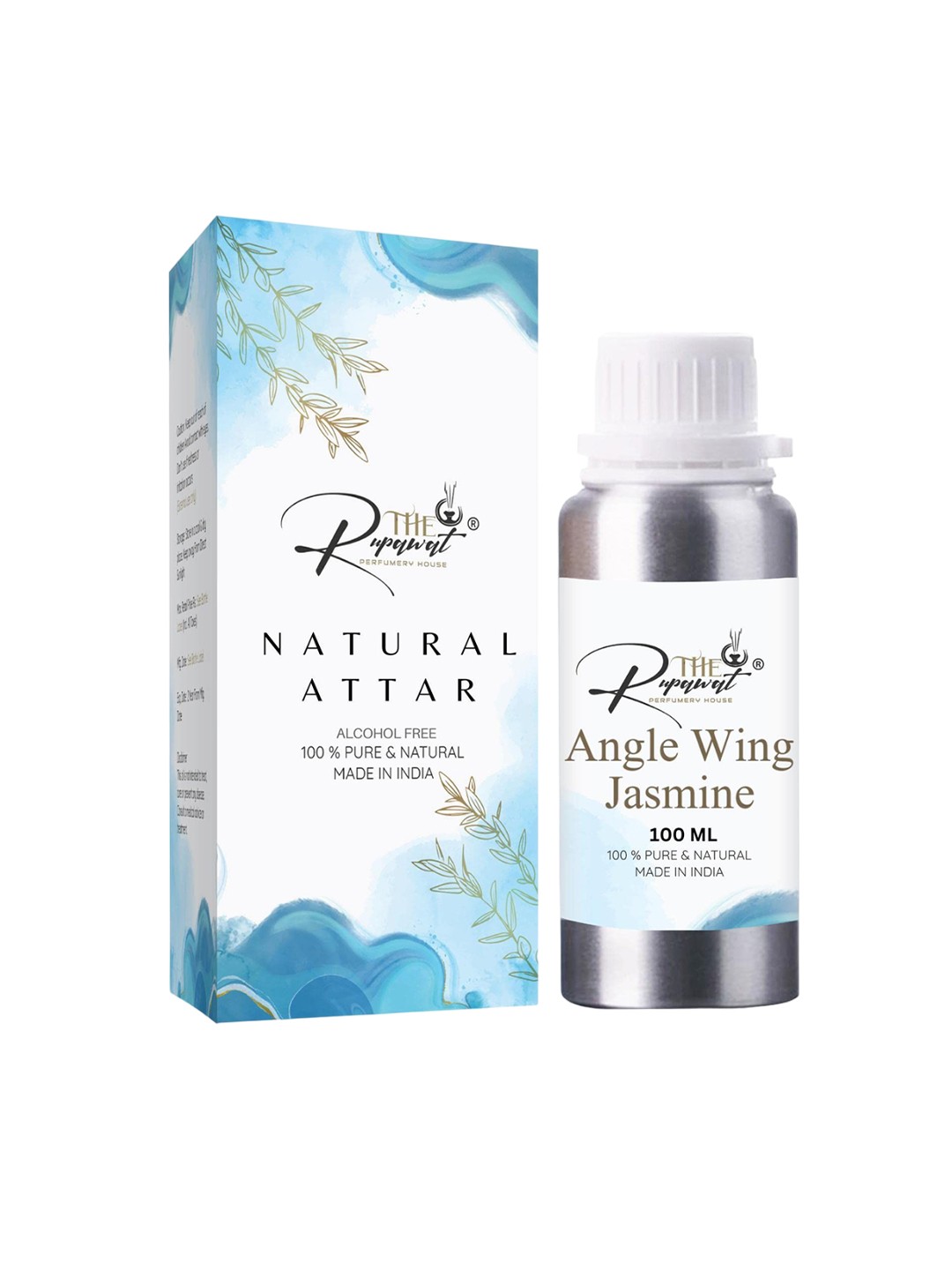 

THE RUPAWAT Perfumery House Angle Wing Jasmine Pure & Natural Attar - 100 ml, Transparent