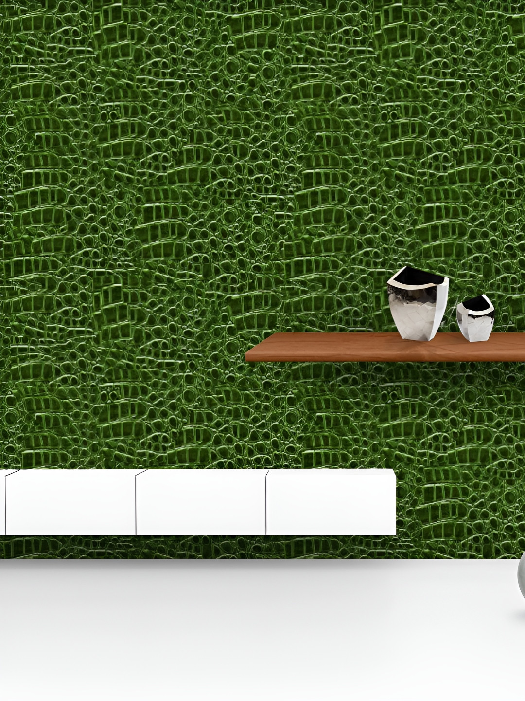 

ArtzFolio Printed UV-Resistant Anti-Bacterial Crocodile Hide D4Peel & Stick Wallpaper, Multi