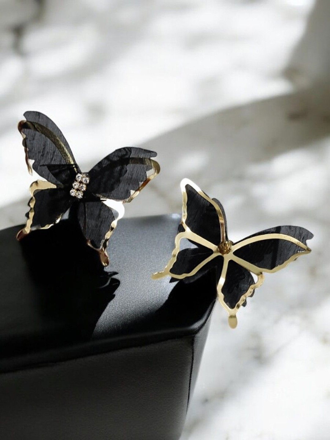 

Adc fashions Gold Plated American Diamond Butterfly Studs