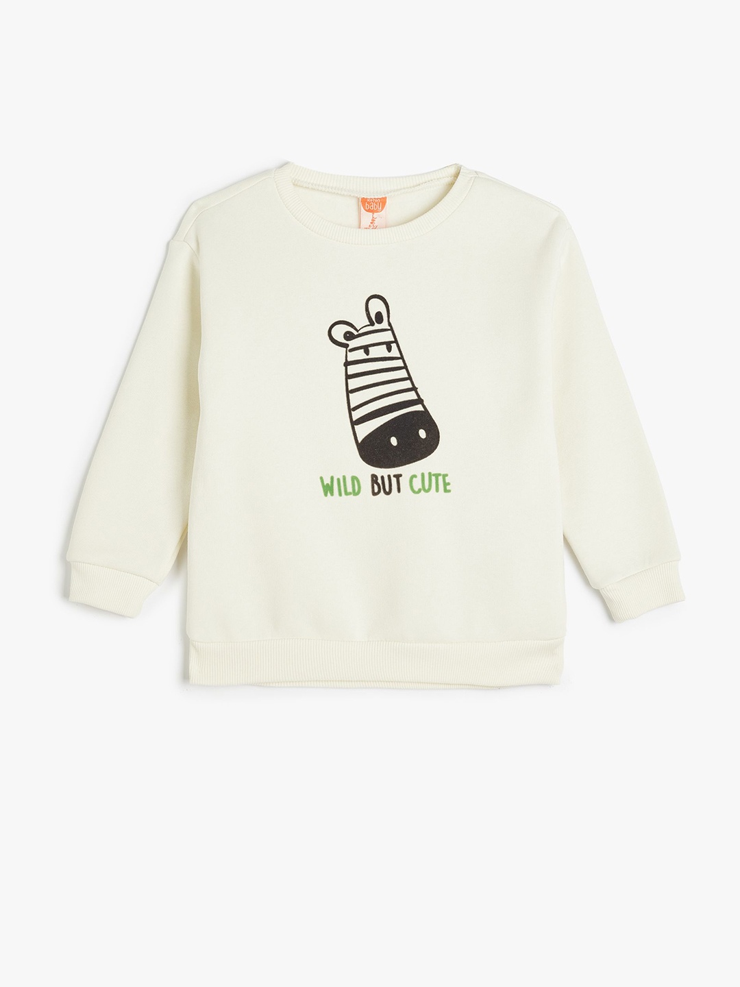 

Koton Boys Long Sleeves Round Neck Graphic Printed Sweatshirt, Beige