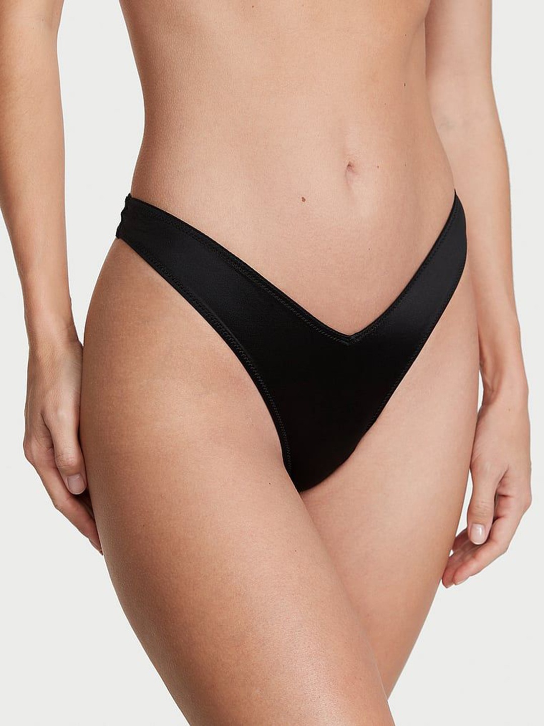 

Victoria's Secret High-Leg Thong Brief, Black