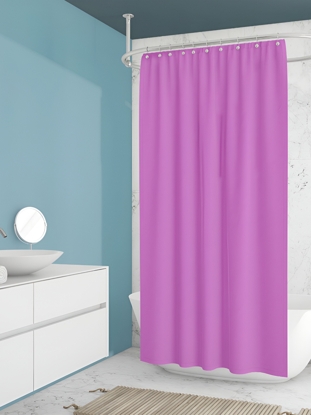 

ArtzFolio Purple Waterproof Shower Curtain