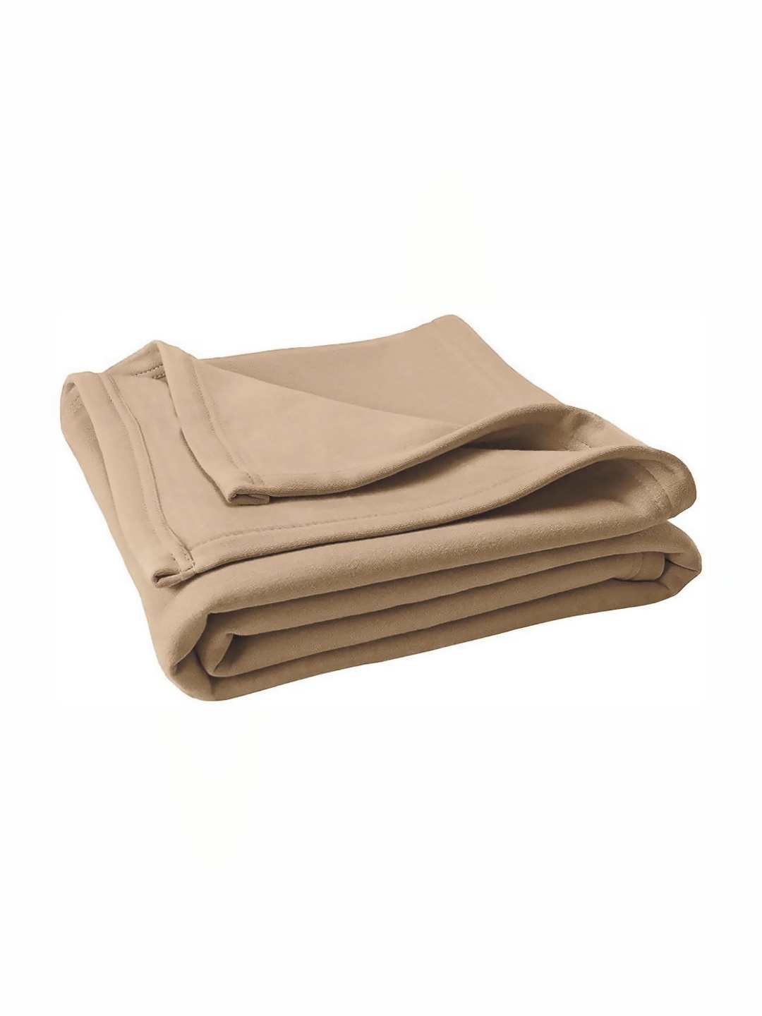 

THE HOME TALK Taupe Mild Winter Single Bed Blanket
