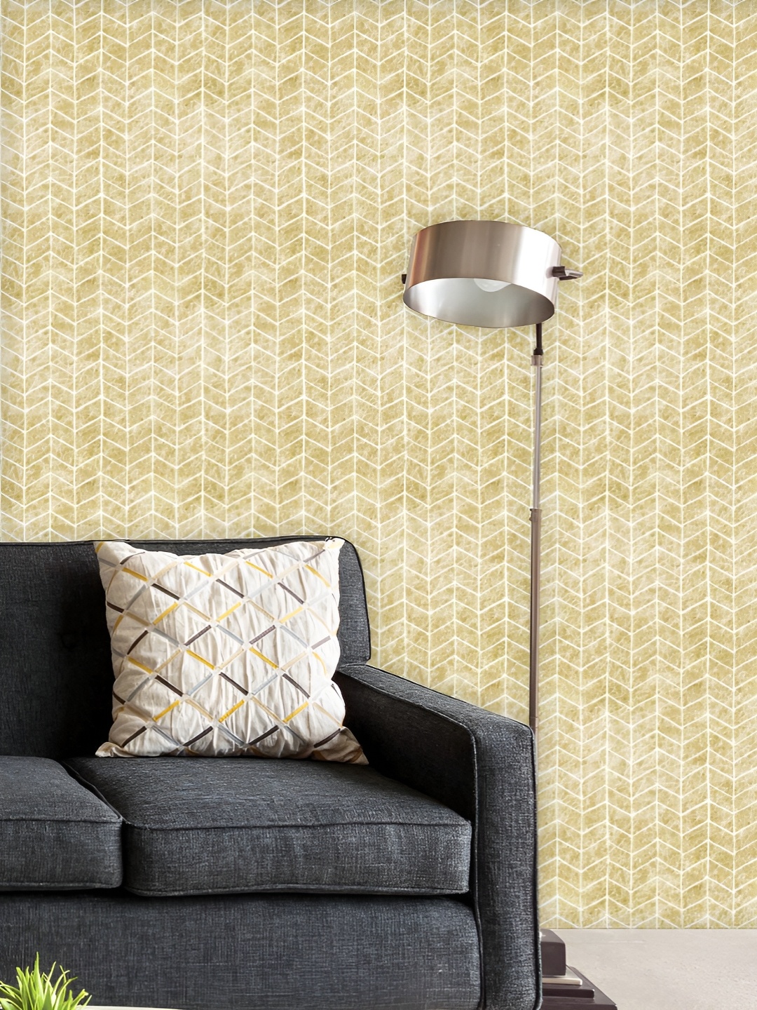 

ArtzFolio Printed UV-Resistant Anti-Bacterial Hand Drawn Geometric Pattern Peel & Stick Wallpaper, Multi