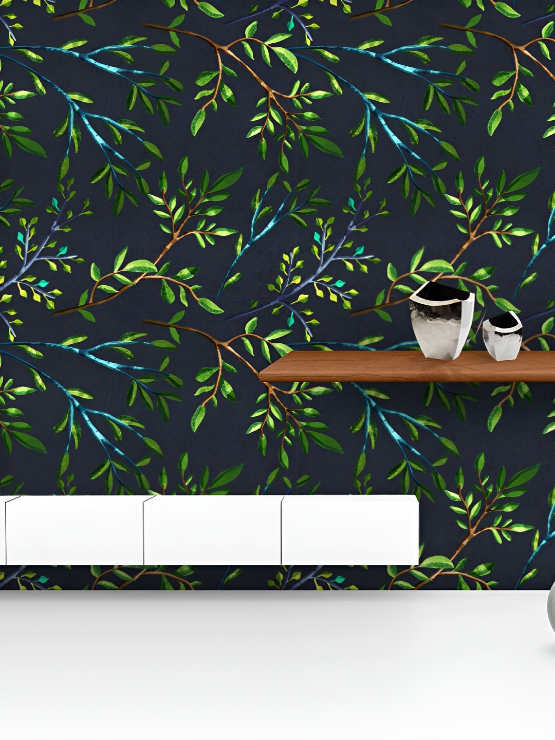 

ArtzFolio Printed UV-Resistant Anti-Bacterial Floral Botanical Pattern Peel & Stick Wallpaper, Multi
