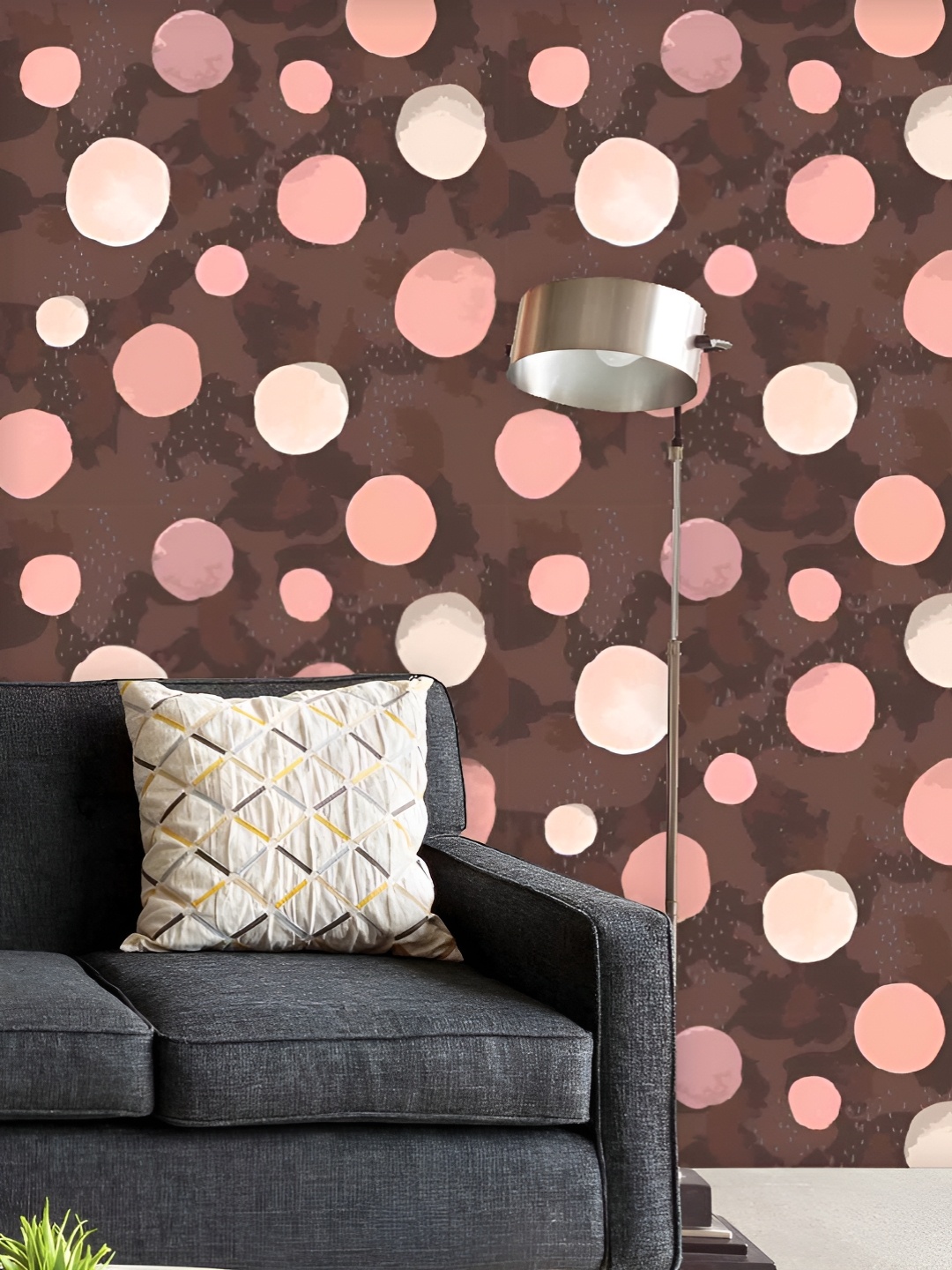 

ArtzFolio Printed UV-Resistant Anti-Bacterial Watercolor Dots Peel & Stick Wallpaper, Multi