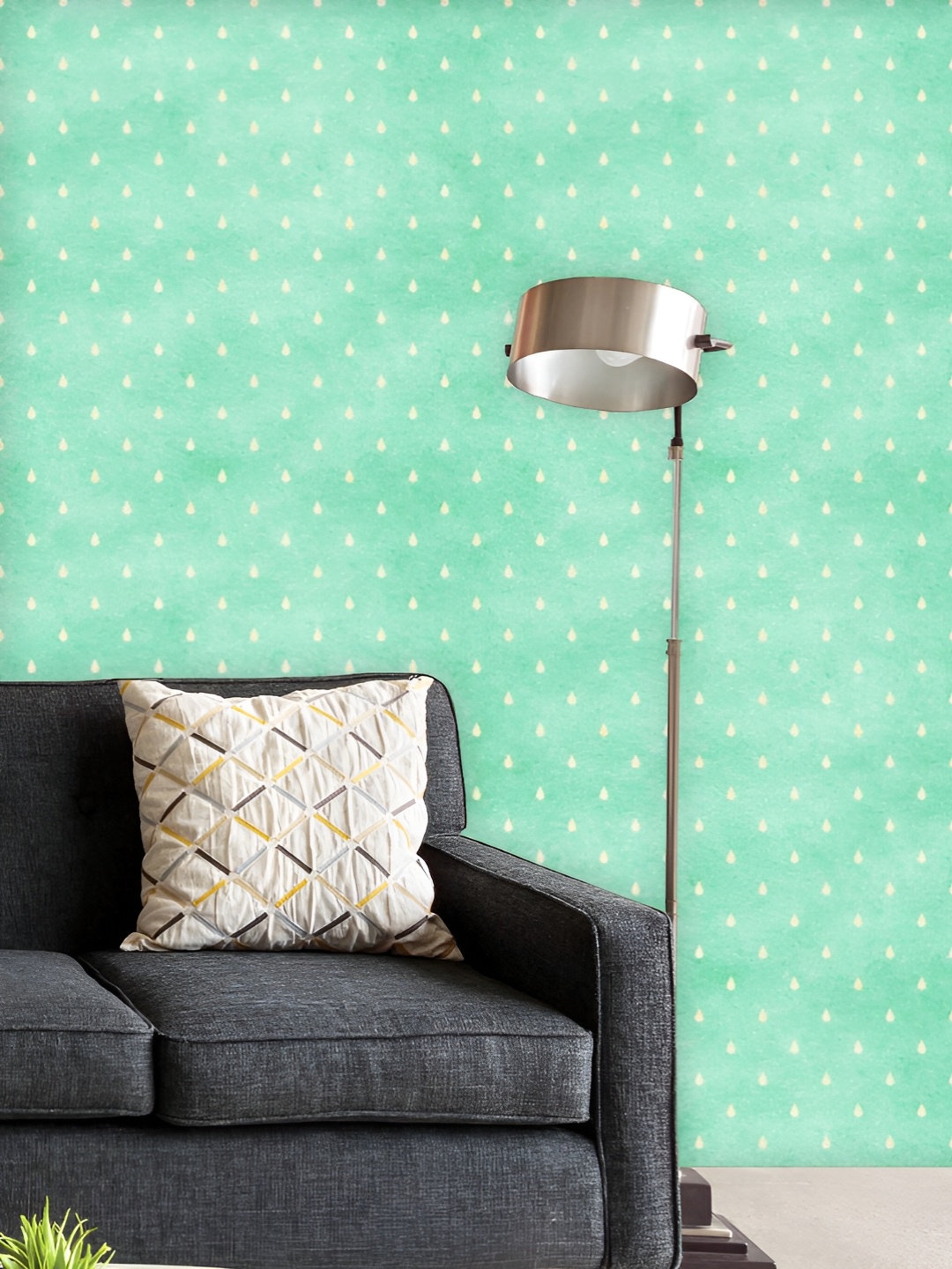 

ArtzFolio Printed UV-Resistant Anti-Bacterial Raindrops Pattern Peel & Stick Wallpaper, Multi