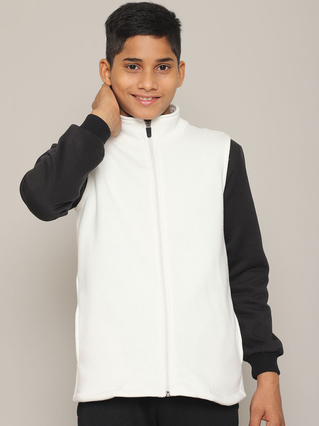 

Rute Boys Sporty Jacket, White