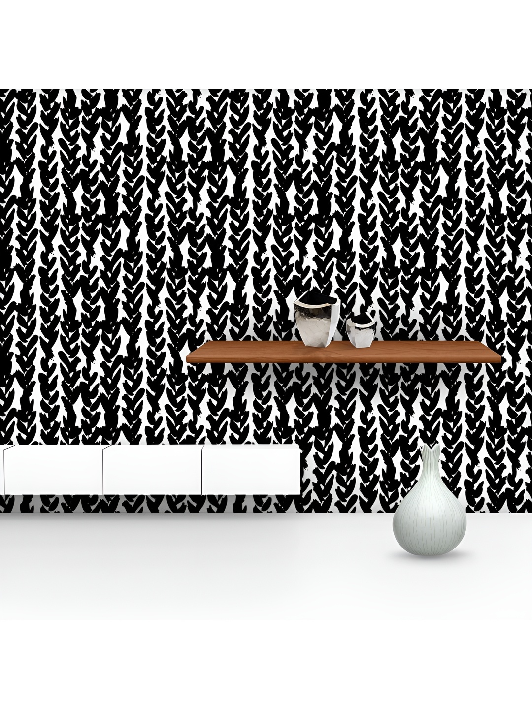 

ArtzFolio Printed UV-Resistant Anti-Bacterial Painted Braids Peel & Stick Wallpaper, Multi
