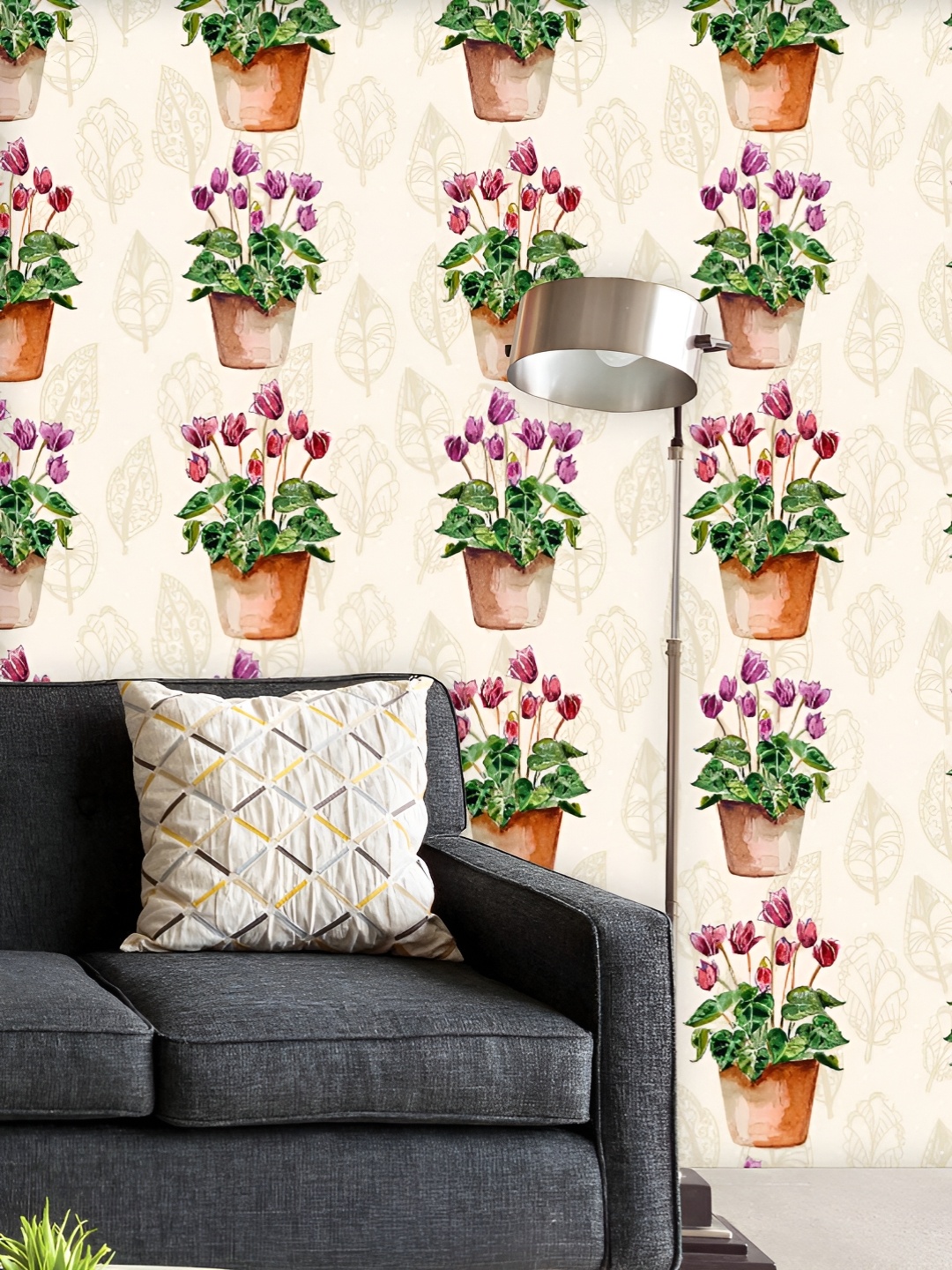 

ArtzFolio Printed UV-Resistant Anti-Bacterial Blossom FlowersPeel & Stick Wallpaper, Multi