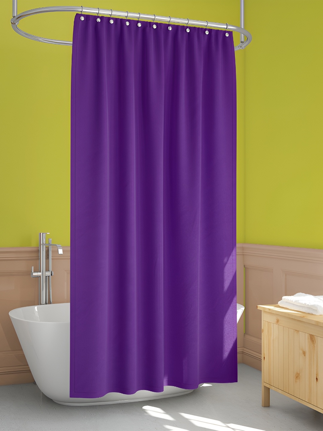 

ArtzFolio Violet Waterproof Shower Curtain