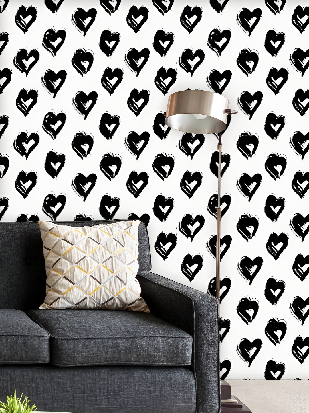 

ArtzFolio Printed UV-Resistant Anti-Bacterial Valentine Hearts Peel & Stick Wallpaper, Multi