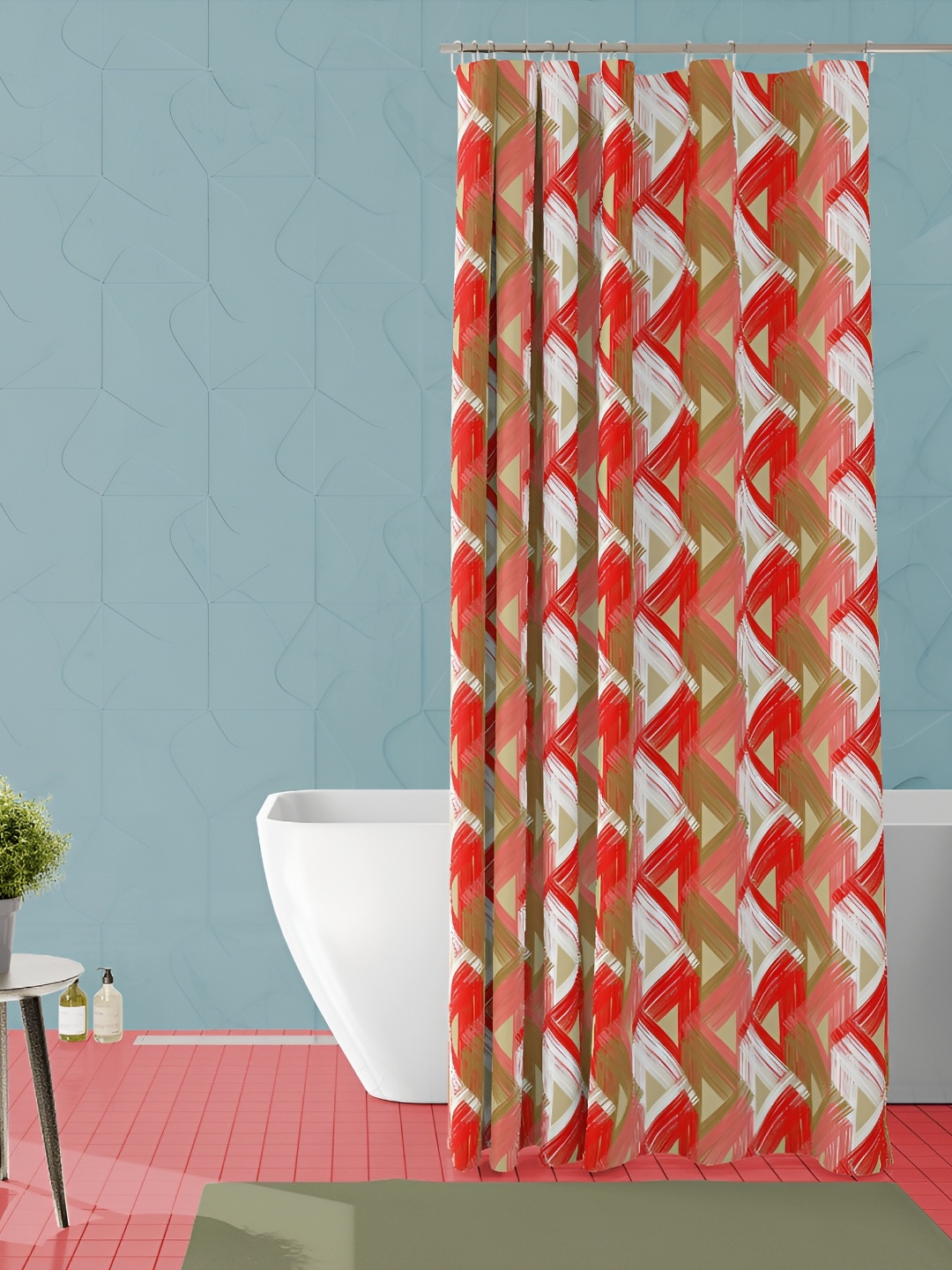 

ArtzFolio Single Piece Waterproof Polyester Shower Curtain, Multi