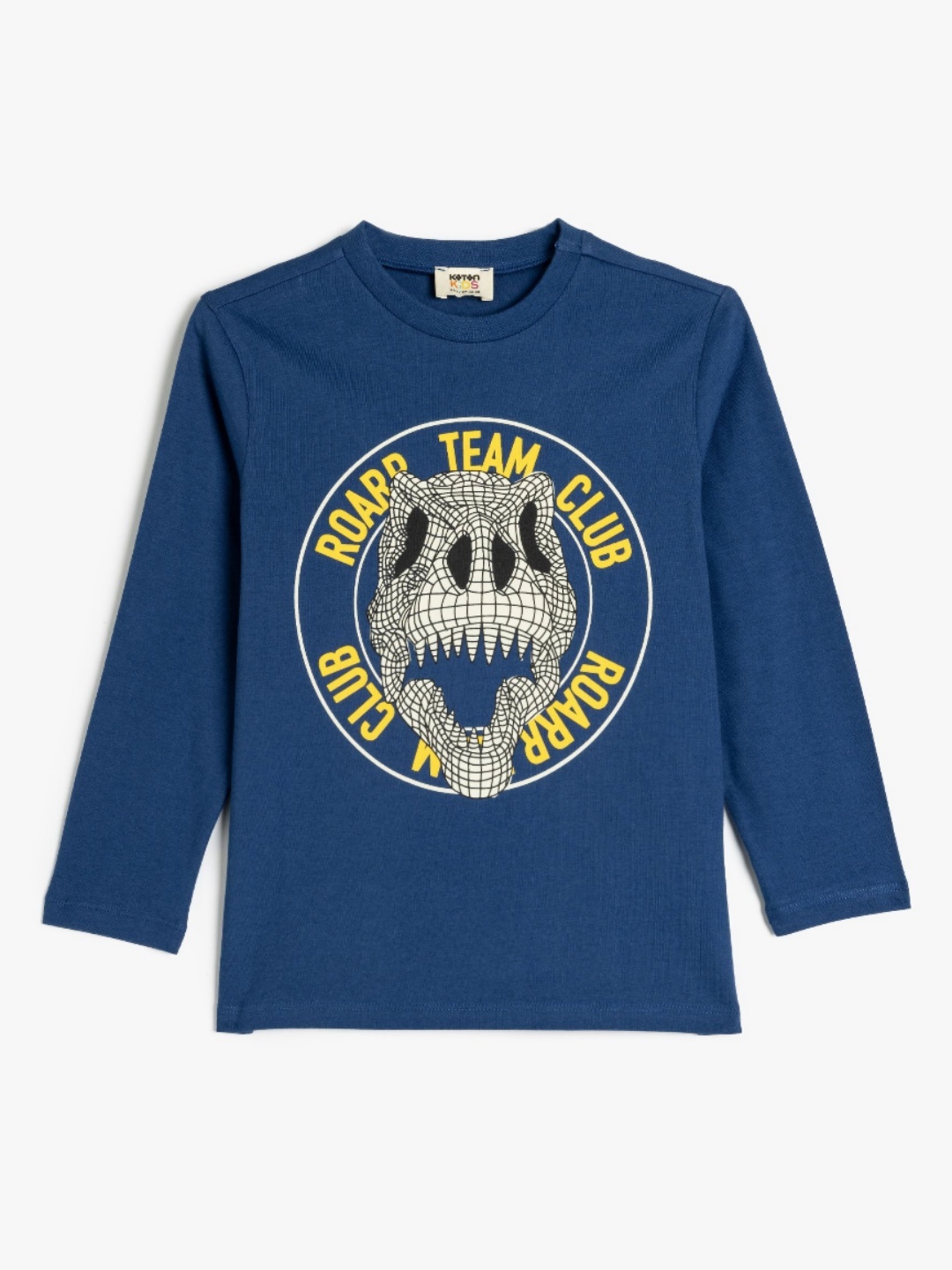 

Koton Boys Graphic Printed Round Neck Cotton T-shirt, Blue