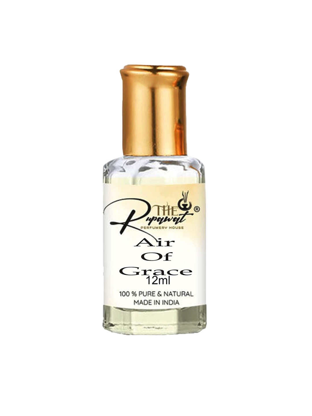 

THE RUPAWAT Perfumery House Air Of Grace Pure & Natural Long Lasting Attar - 12 ml, Transparent